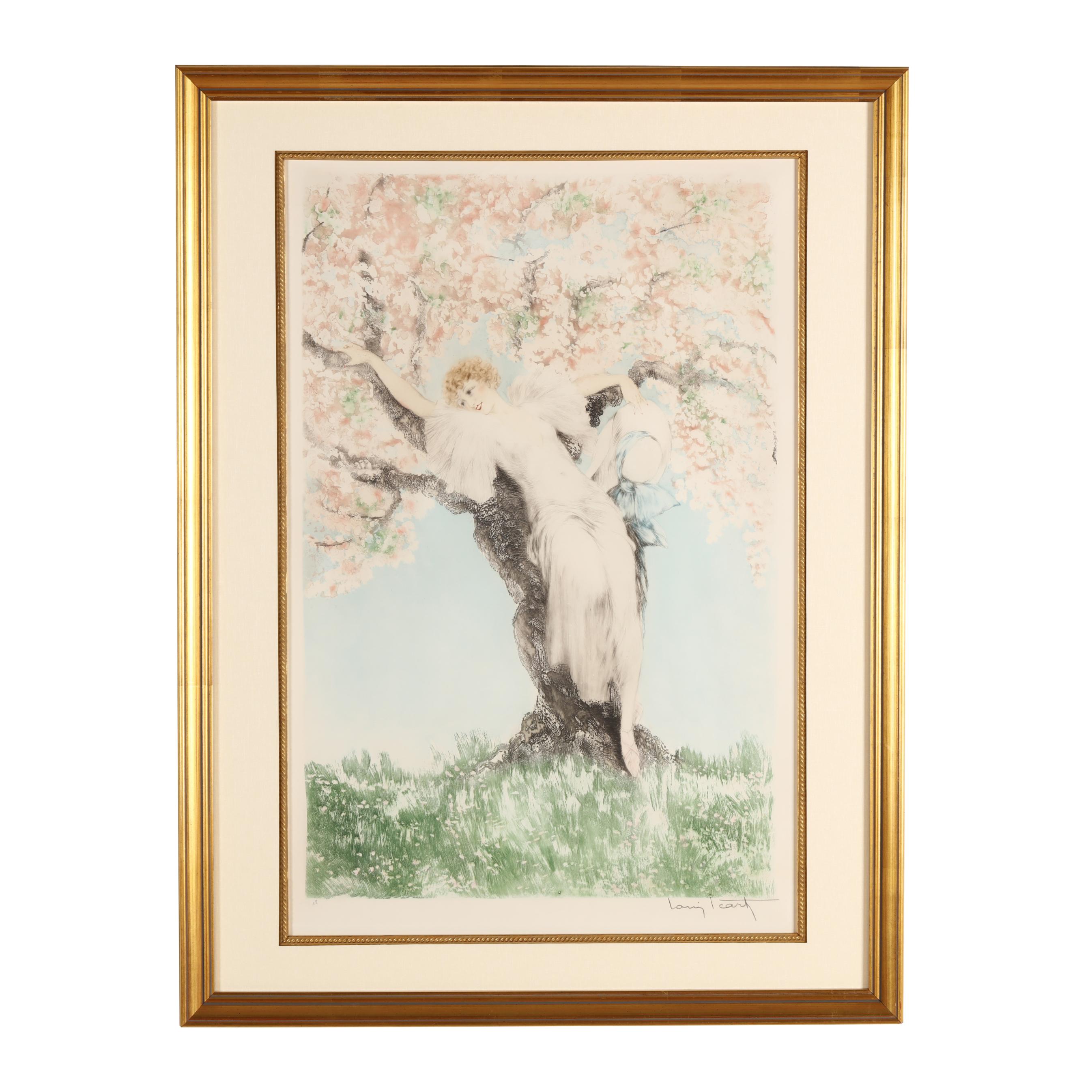 Louis Icart (French, 1888-1950), Spring Blossoms (Lot 1229 - June