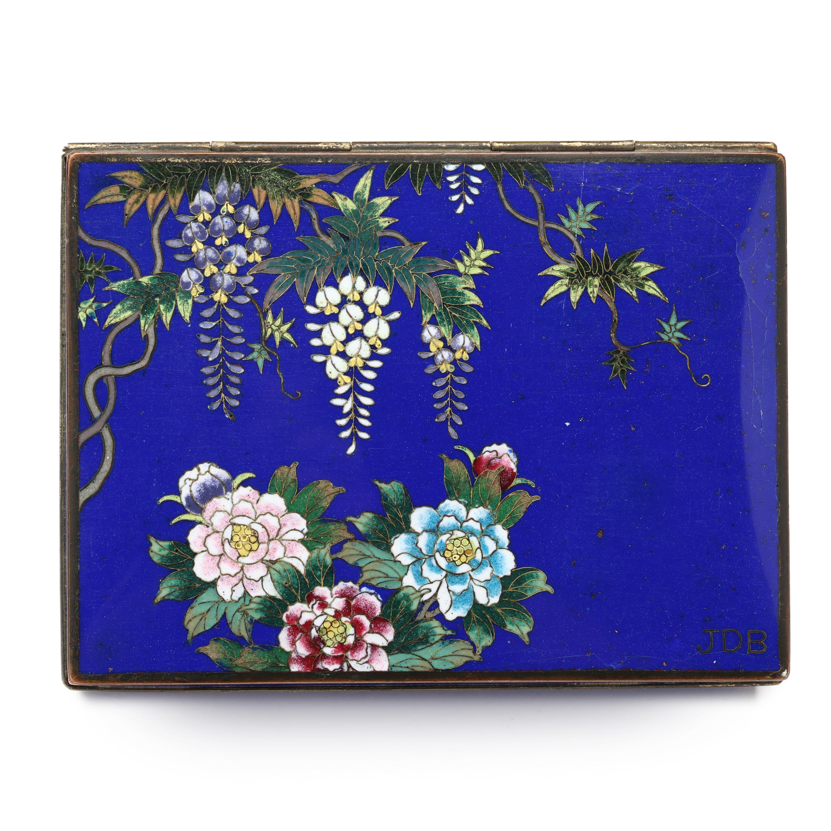 A Japanese Enamel Cloisonne Box by Inaba Company (Lot 1421 - June