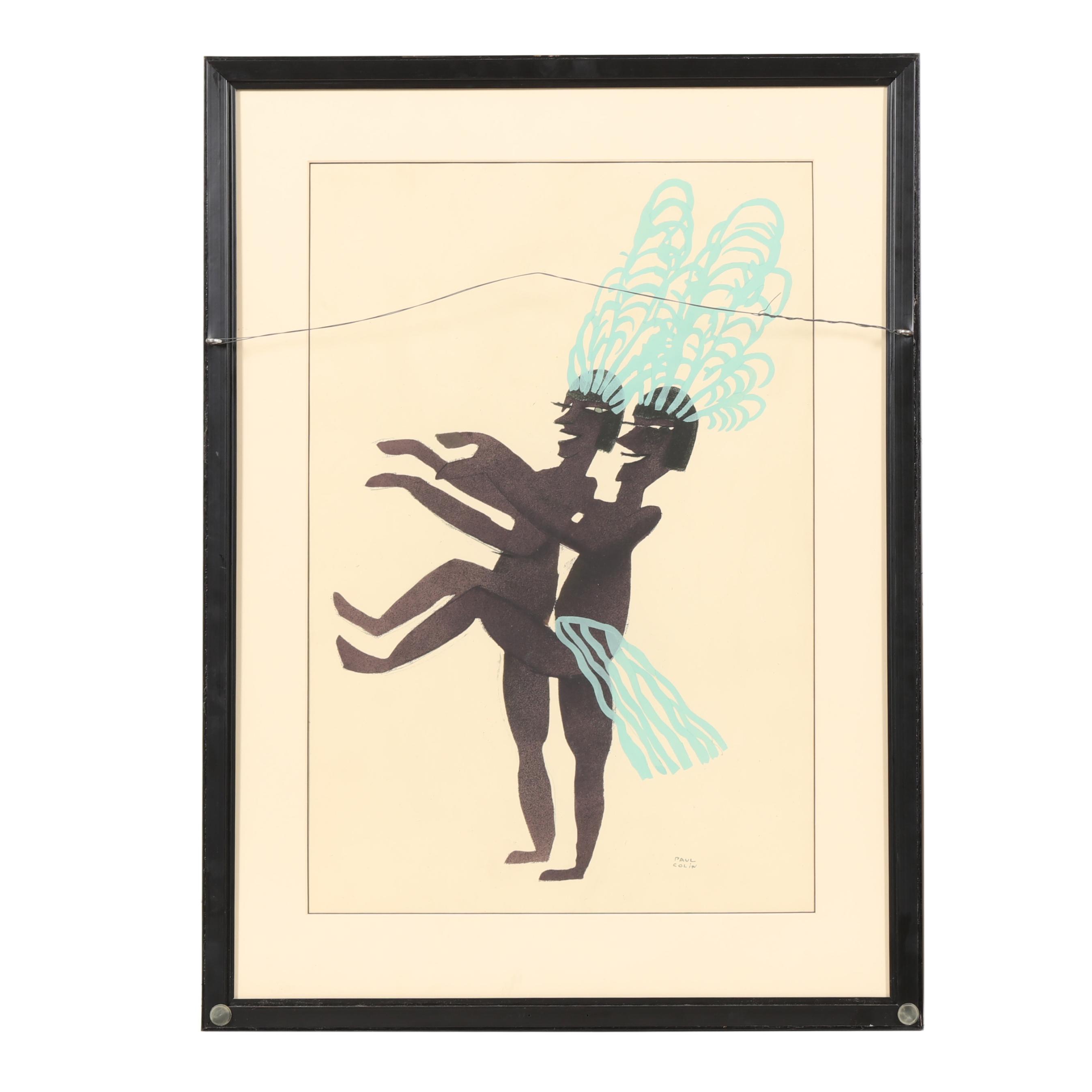 Paul Colin (French, 1892-1986), Double-Sided Work from Le Tumulte