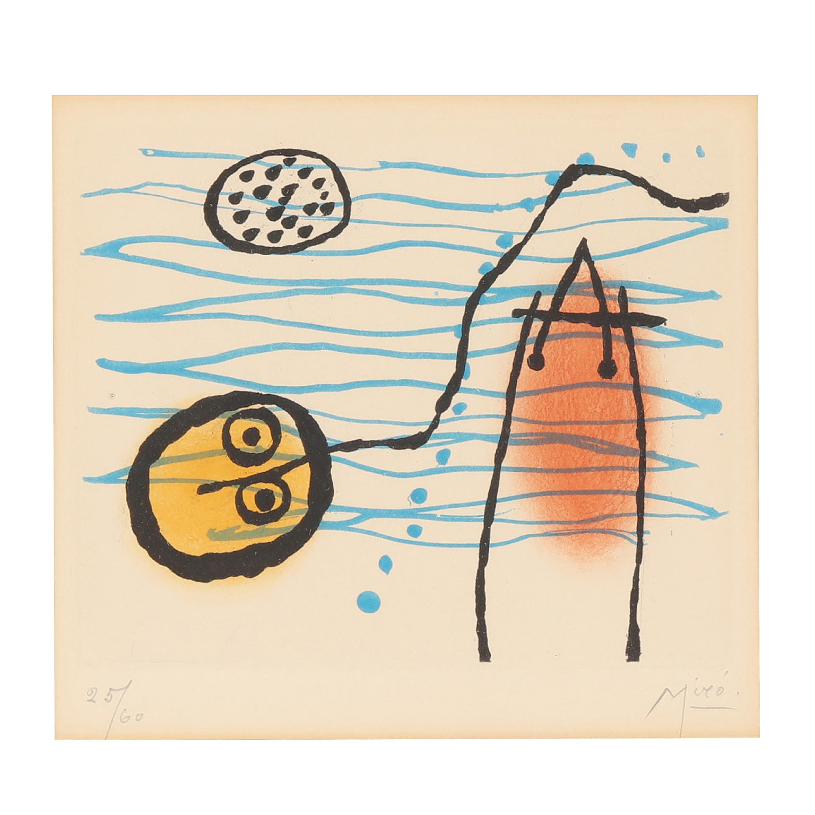 Joan Miró (Spanish, 1893-1983), Plate 8 from La Bague d'Aurore