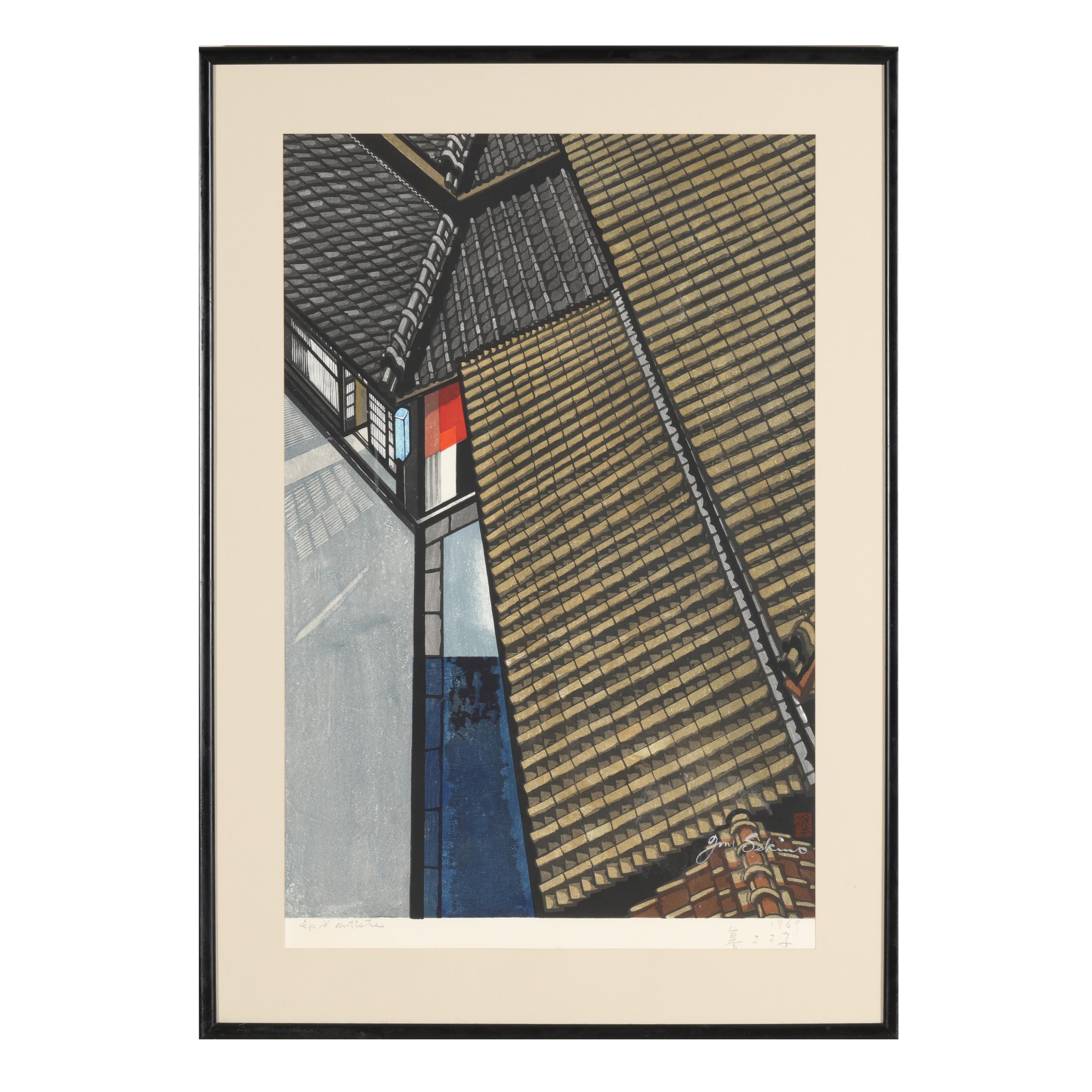 絵画 No,1 Sekino Jun'ichiro (Japanese, 1914-1988), Kyoto at Twilight