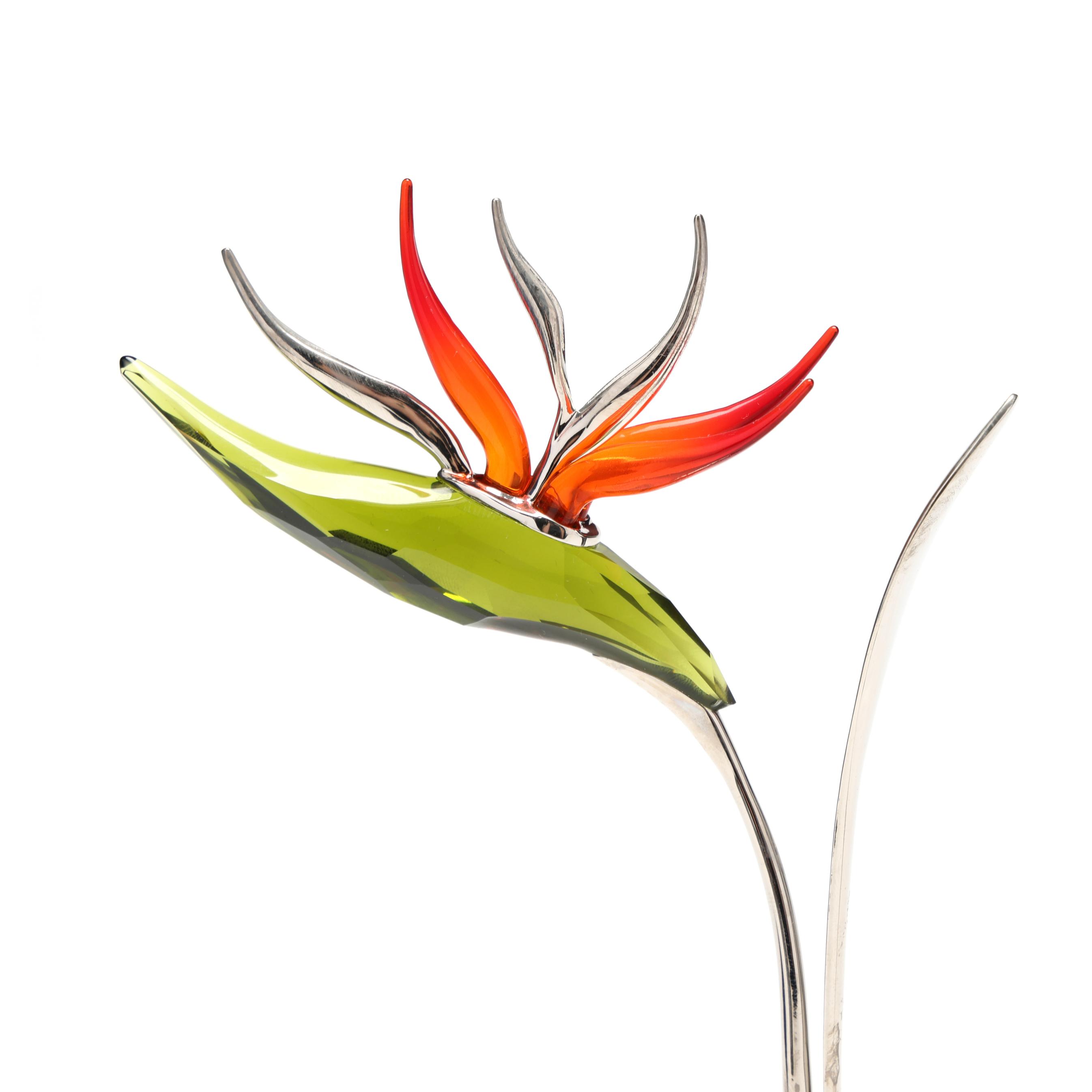 Swarovski Crystal Iris and Bird of Paradise Flower (Lot 1224