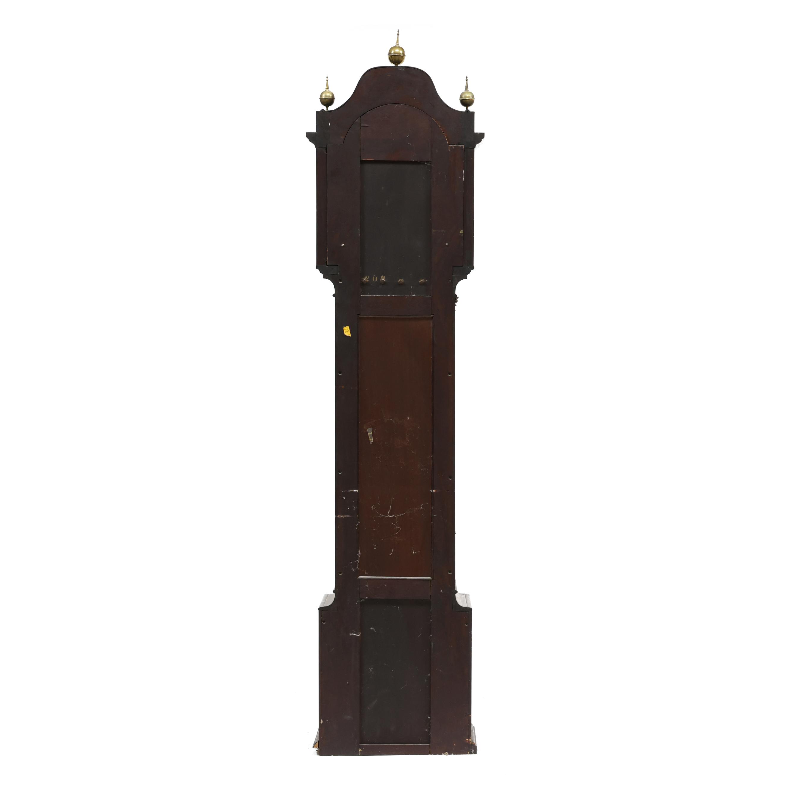 Mahogany Inlaid Musical Tall Case Clock, Retailed by J.E. Caldwell