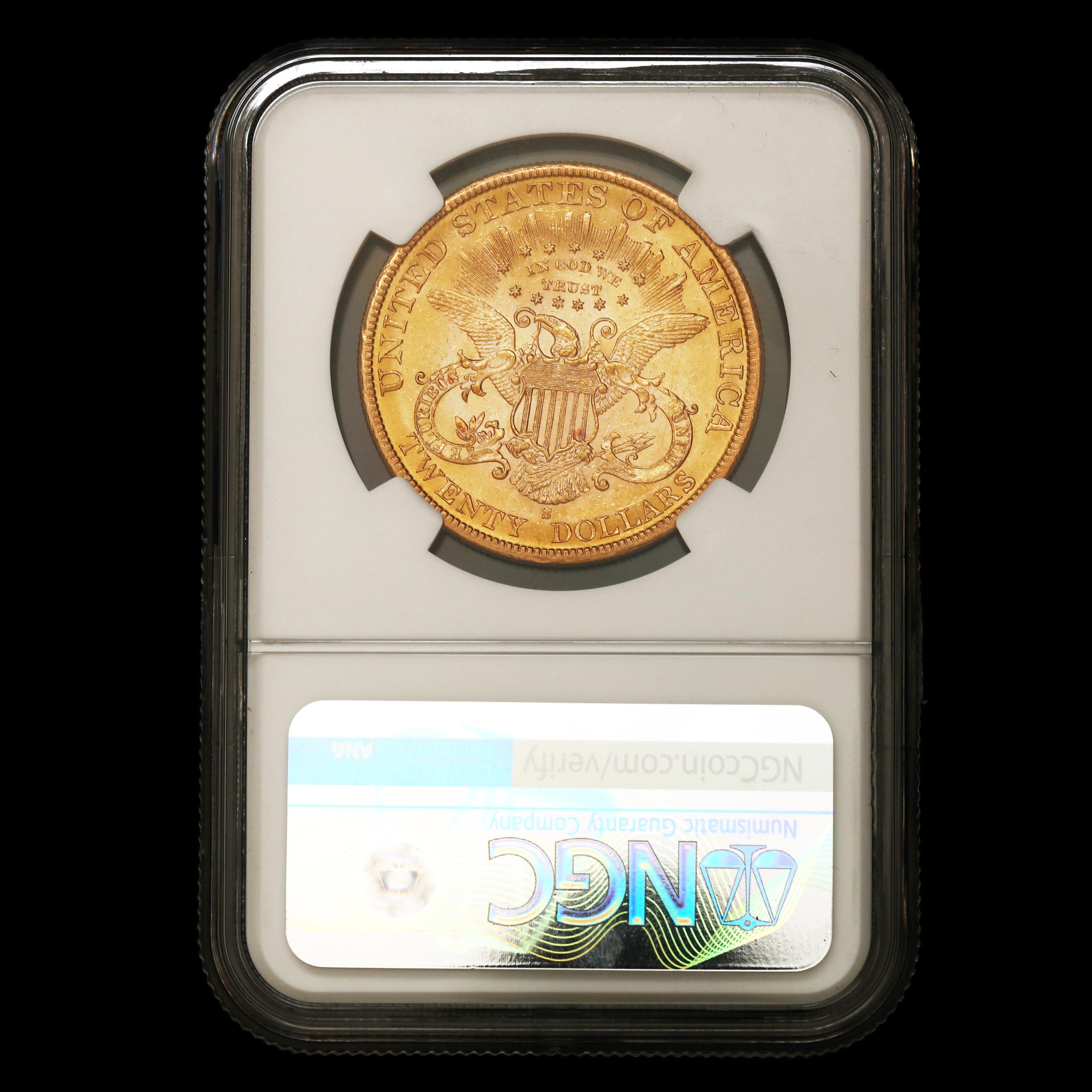 1900 S $20 Liberty Head Gold Double Eagle, NGC AU 58 (Lot