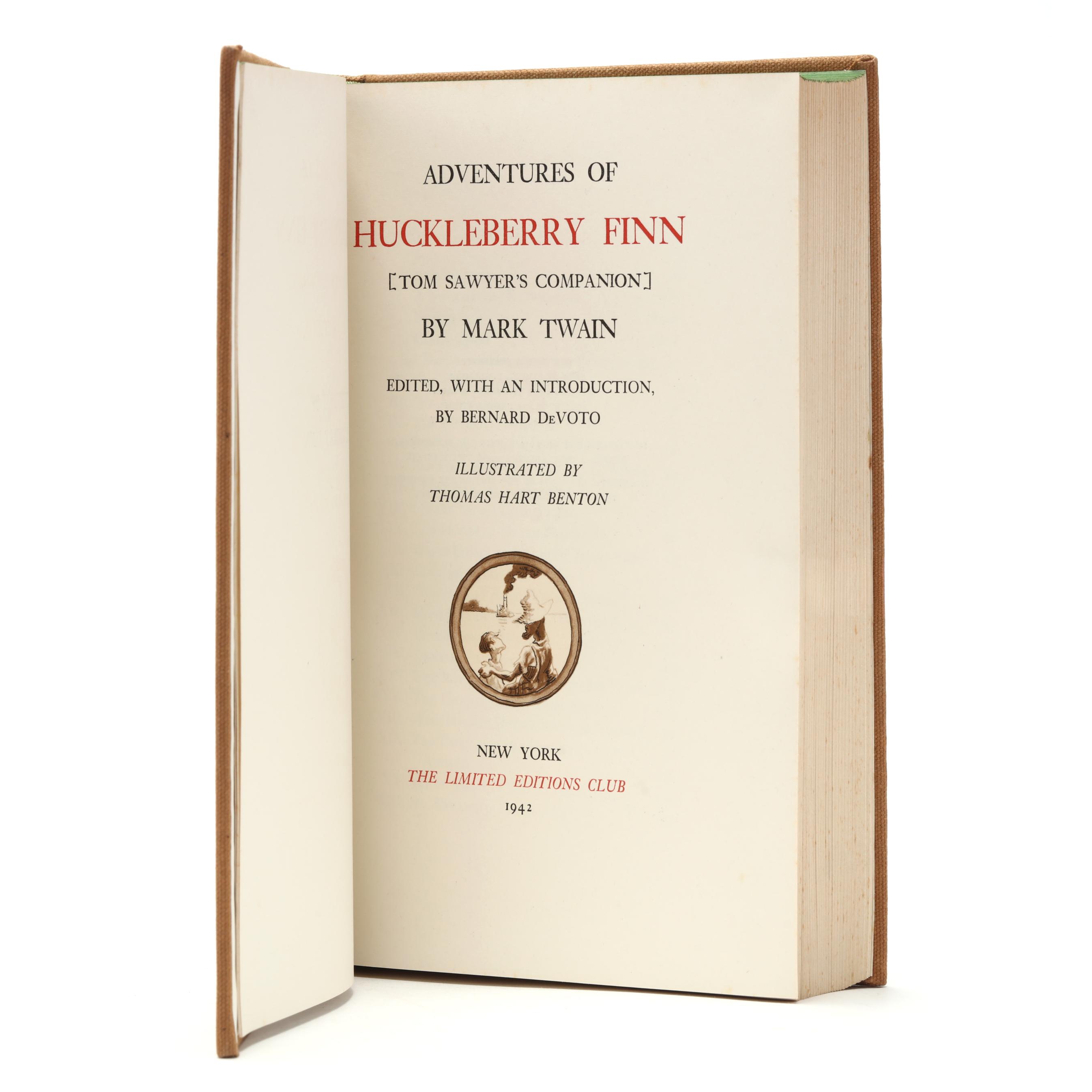 書 Limited-Time Sale (Until Friday) Limited Editions Club Edition of Adventures of Huckleberry Finn