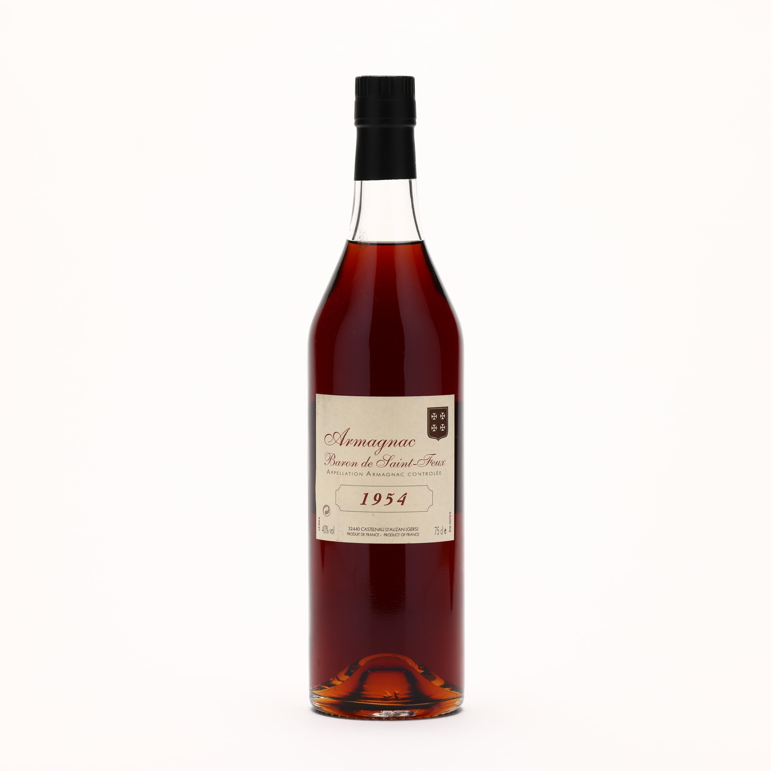 Armagnac 1954 Baron de Saint-Feux (1 BT) (Lot 9096 - Single-Owner
