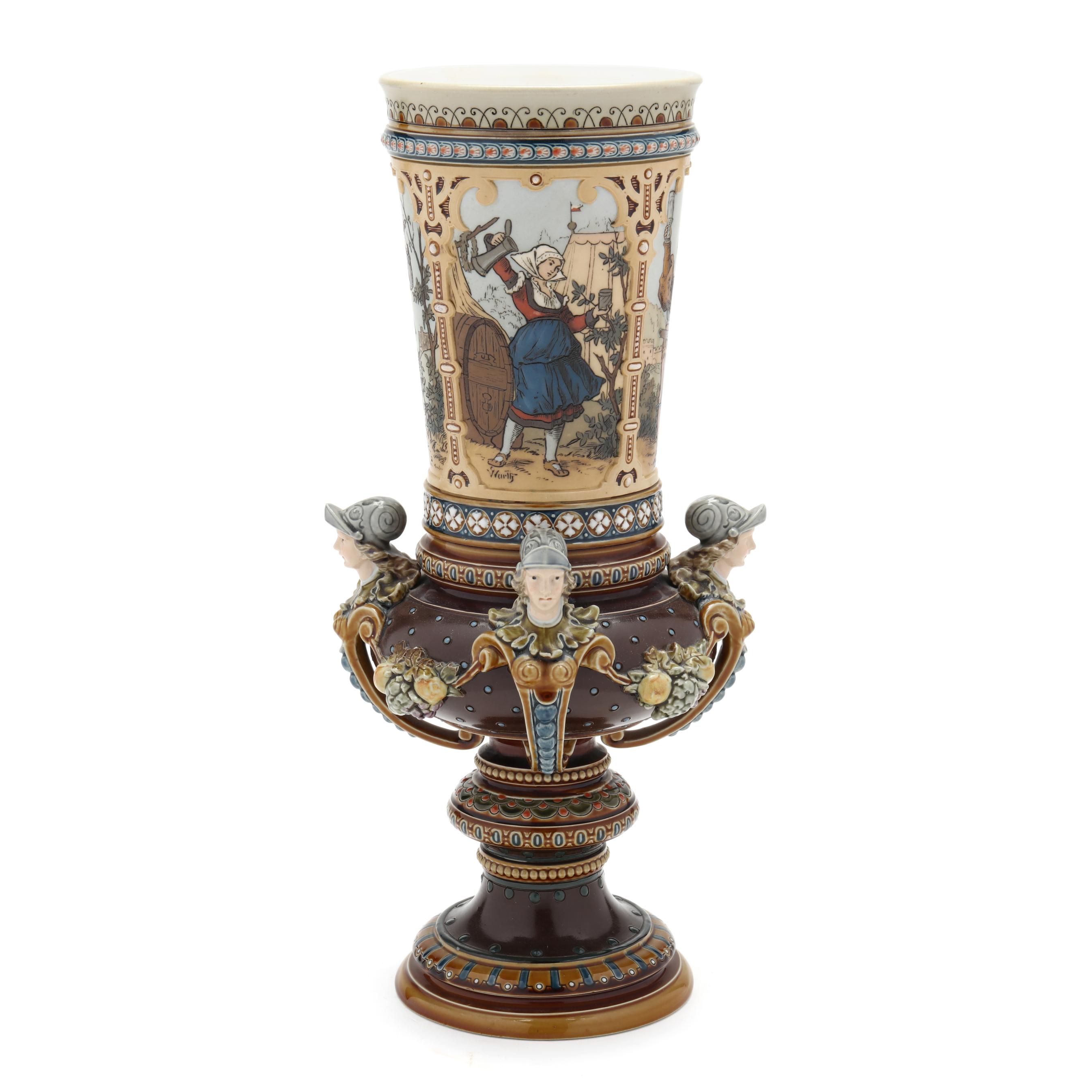 A Tall Villeroy & Boch-Mettlach Pokal (Lot 1214 - December Estate
