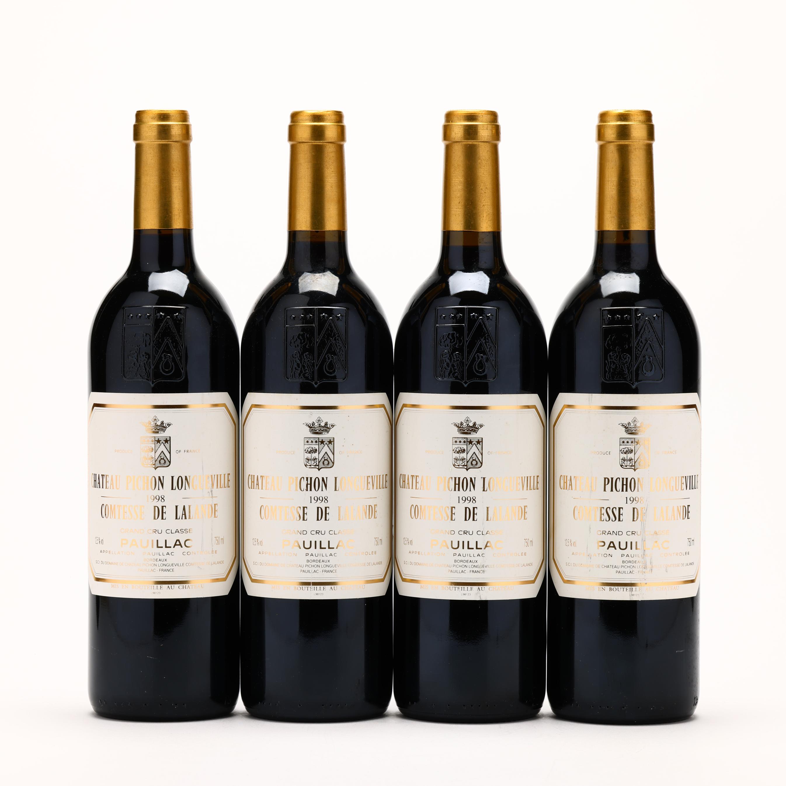 Chateau Pichon Longueville, Lalande 1998 Pauillac (4 BT) (Lot 1037
