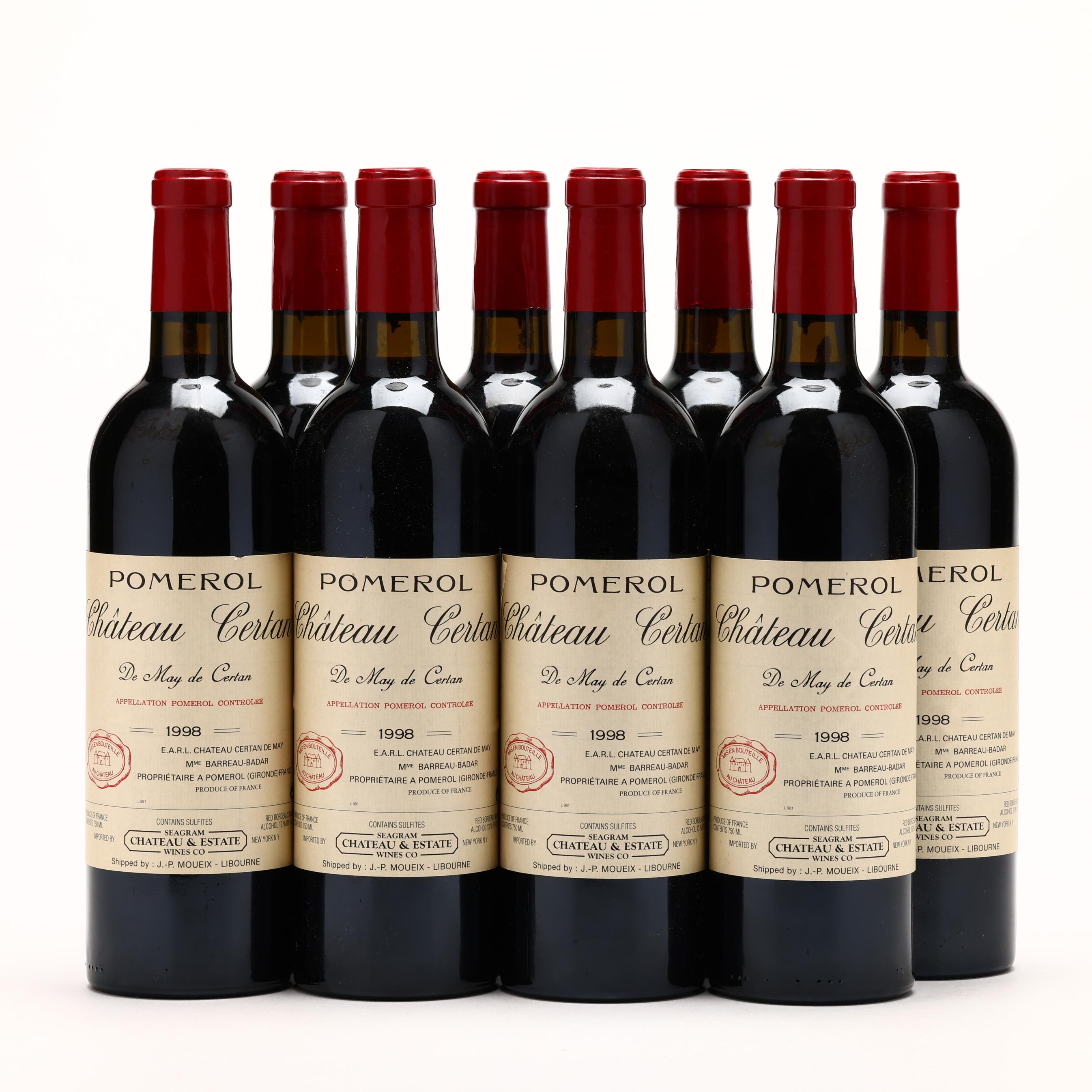 Chateau Certan de May 1998 Pomerol (8 BT) (Lot 1149 - Fine Wine