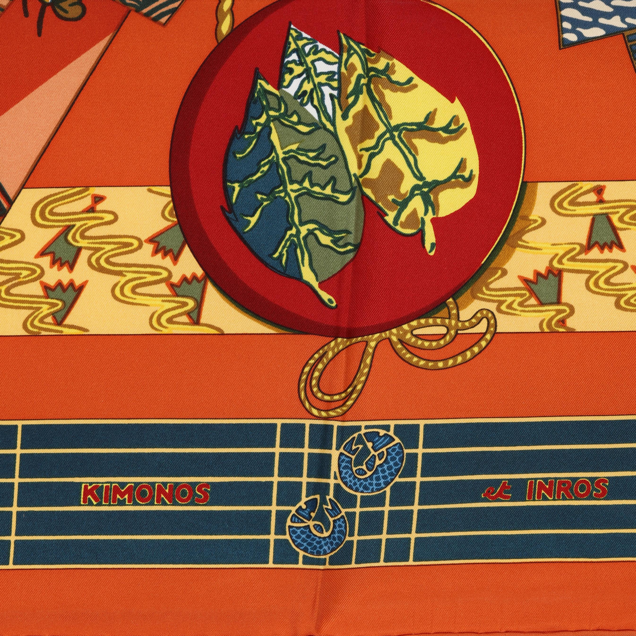 Silk Kimonos et Inros Scarf, Hermès (Lot 2060 - Estate Jewelry