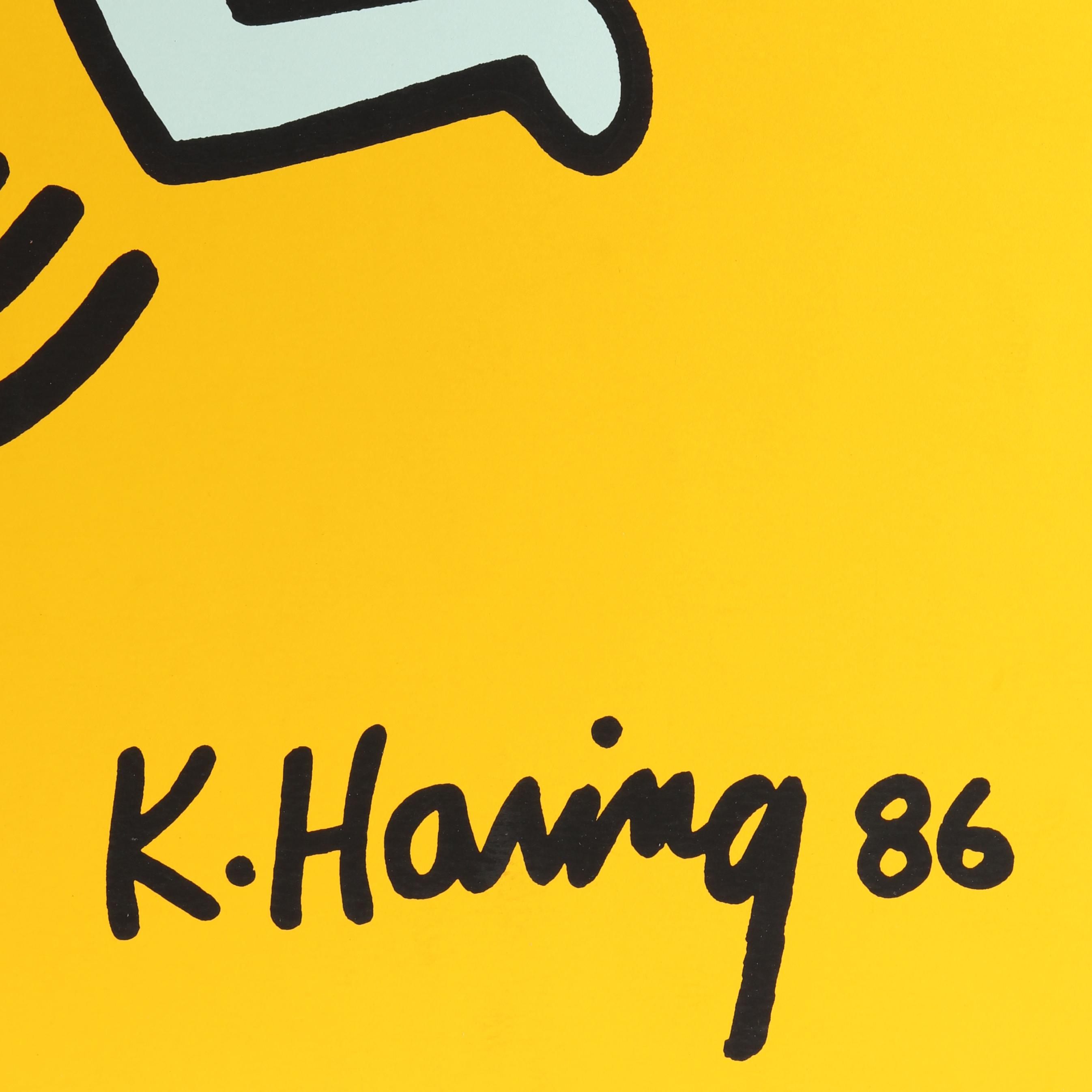 Keith Haring (American, 1958-1990), Bunny on the Run (Lot 7055