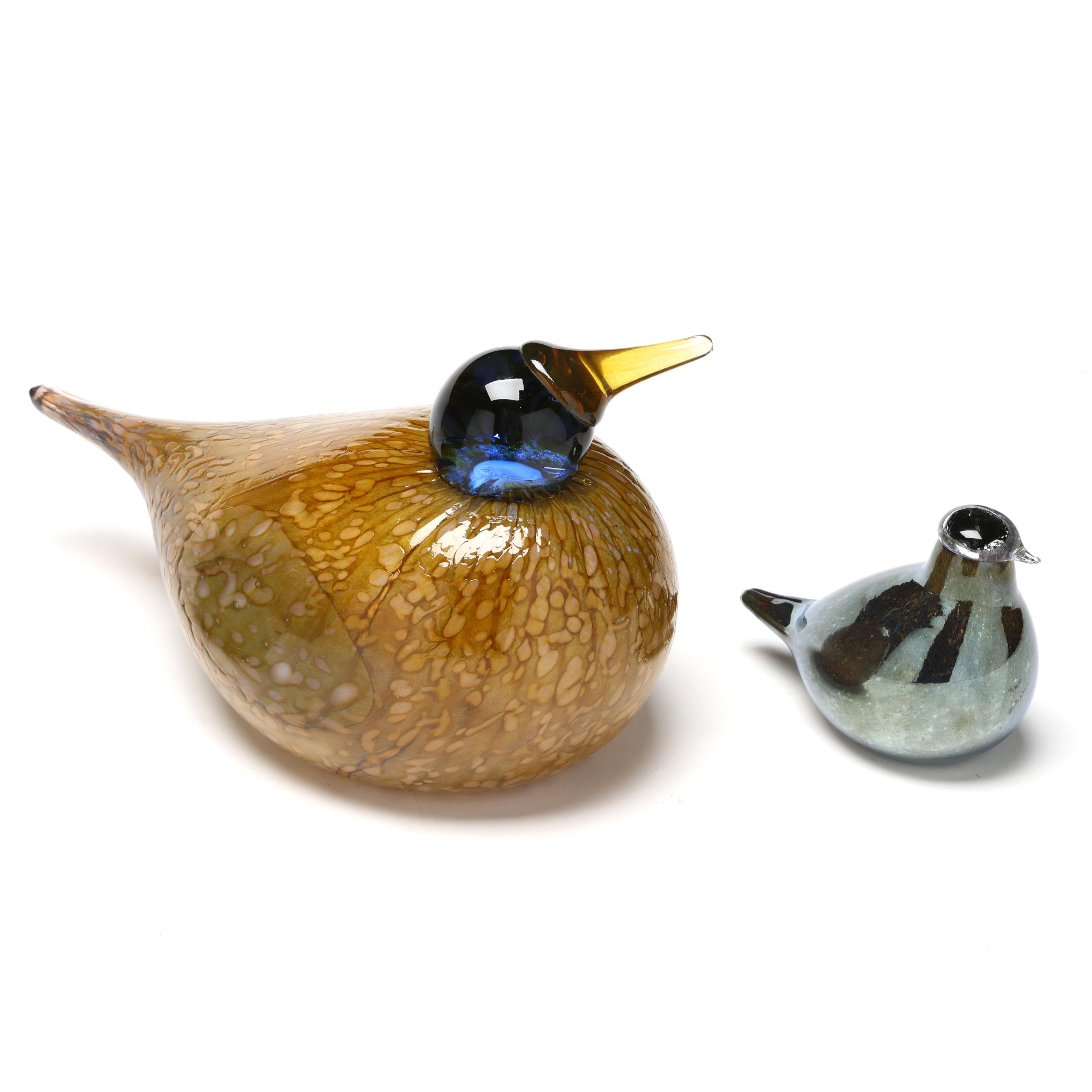 Oiva Toikka (Finland, 1931-2019), Five Art Glass Birds (Lot 6212