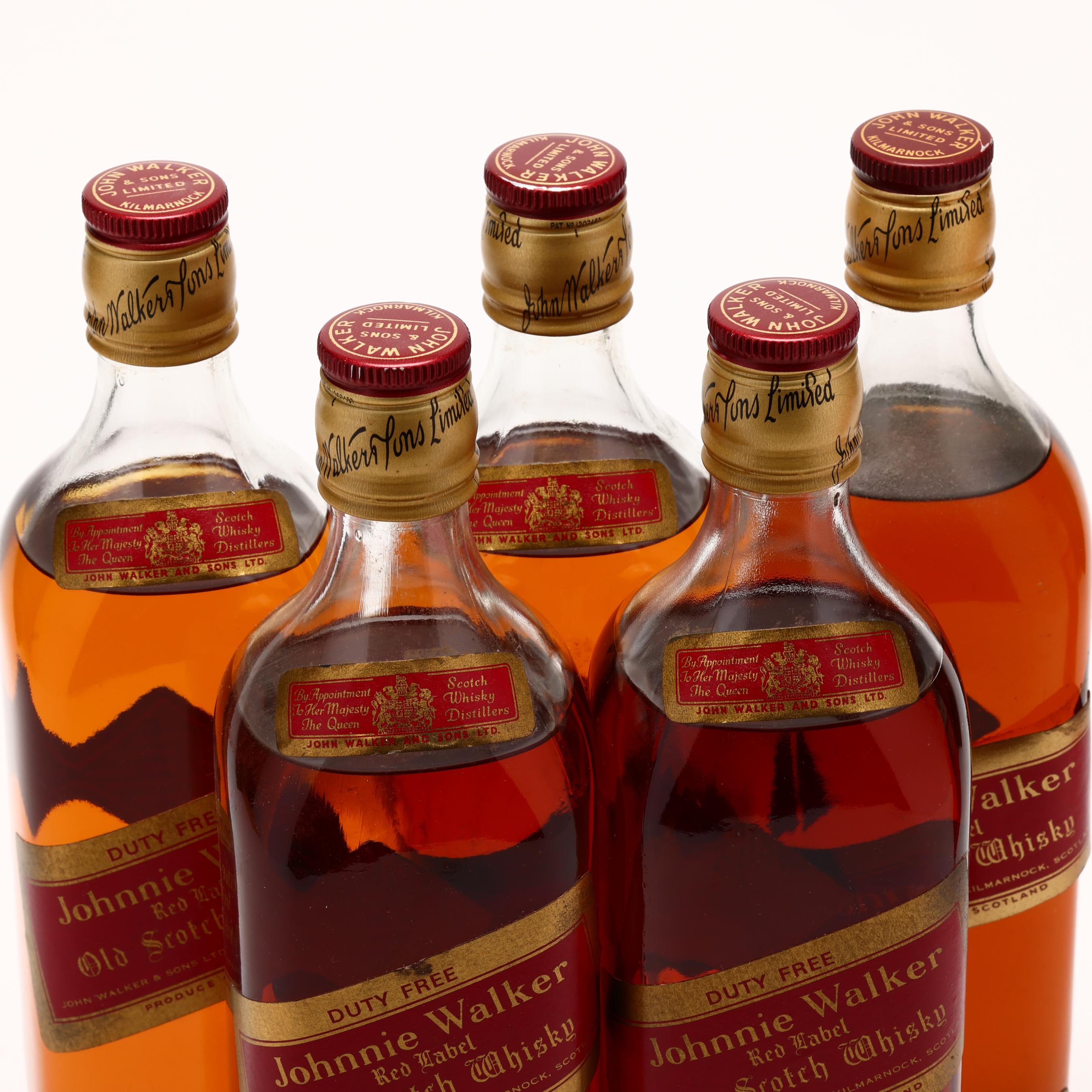 Johnnie Walker Blended Scotch Whisky, Red Label (6 BT) (Lot 2332