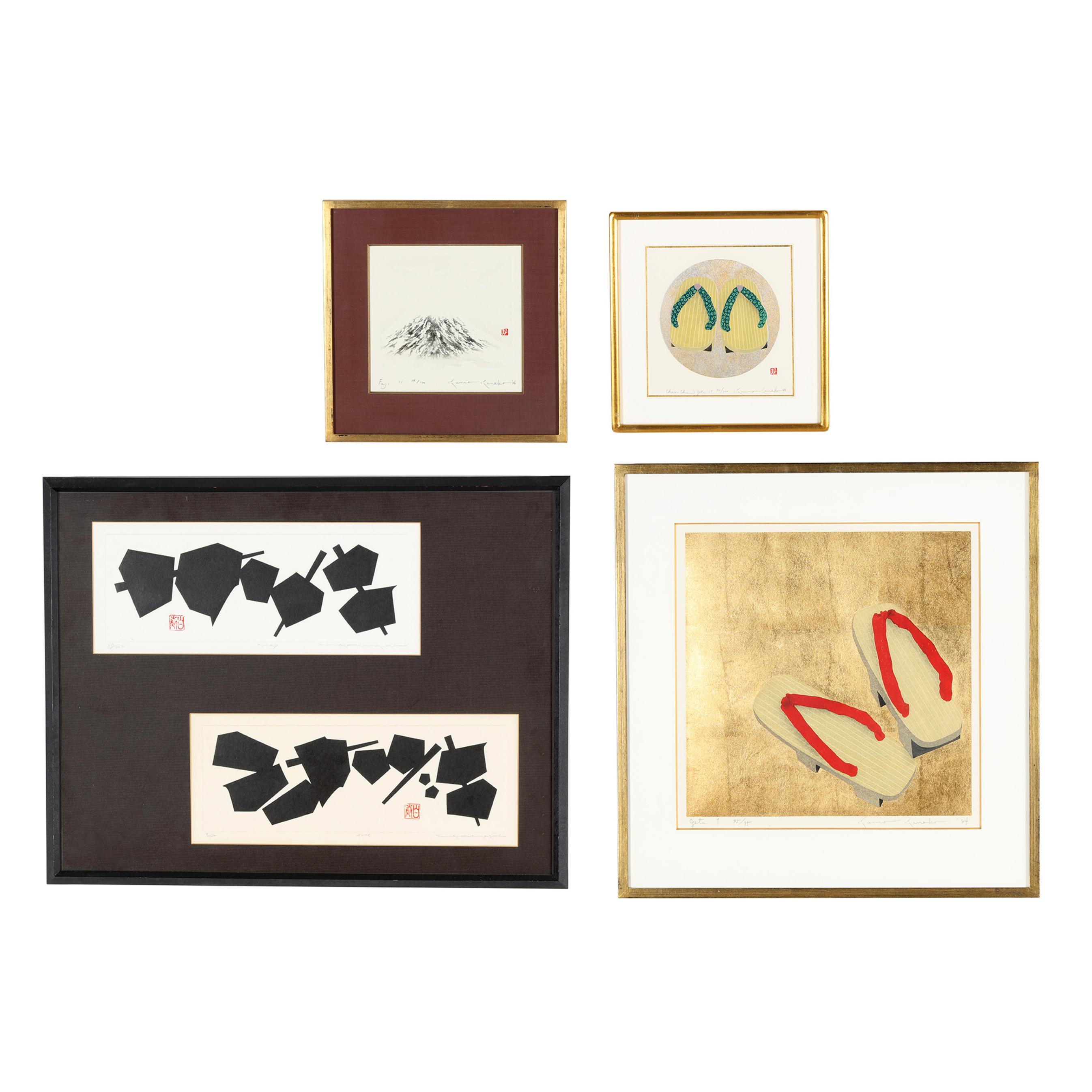 Japanese Woodblock Prints by Kunio Kaneko and Haku Maki (Lot 7105