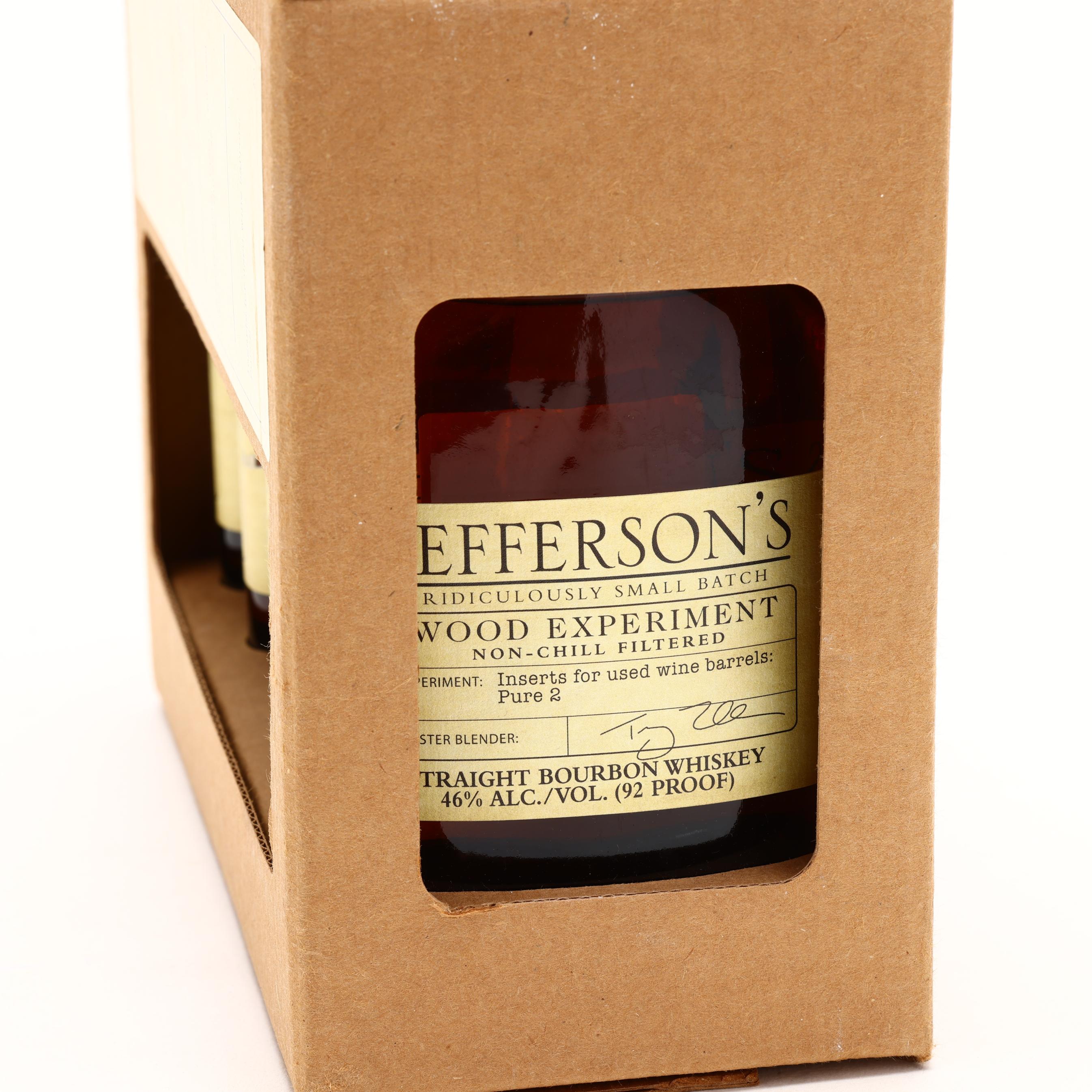 Jefferson's Wood Experiment Bourbon Whiskey Box Set #2 (5 200ml