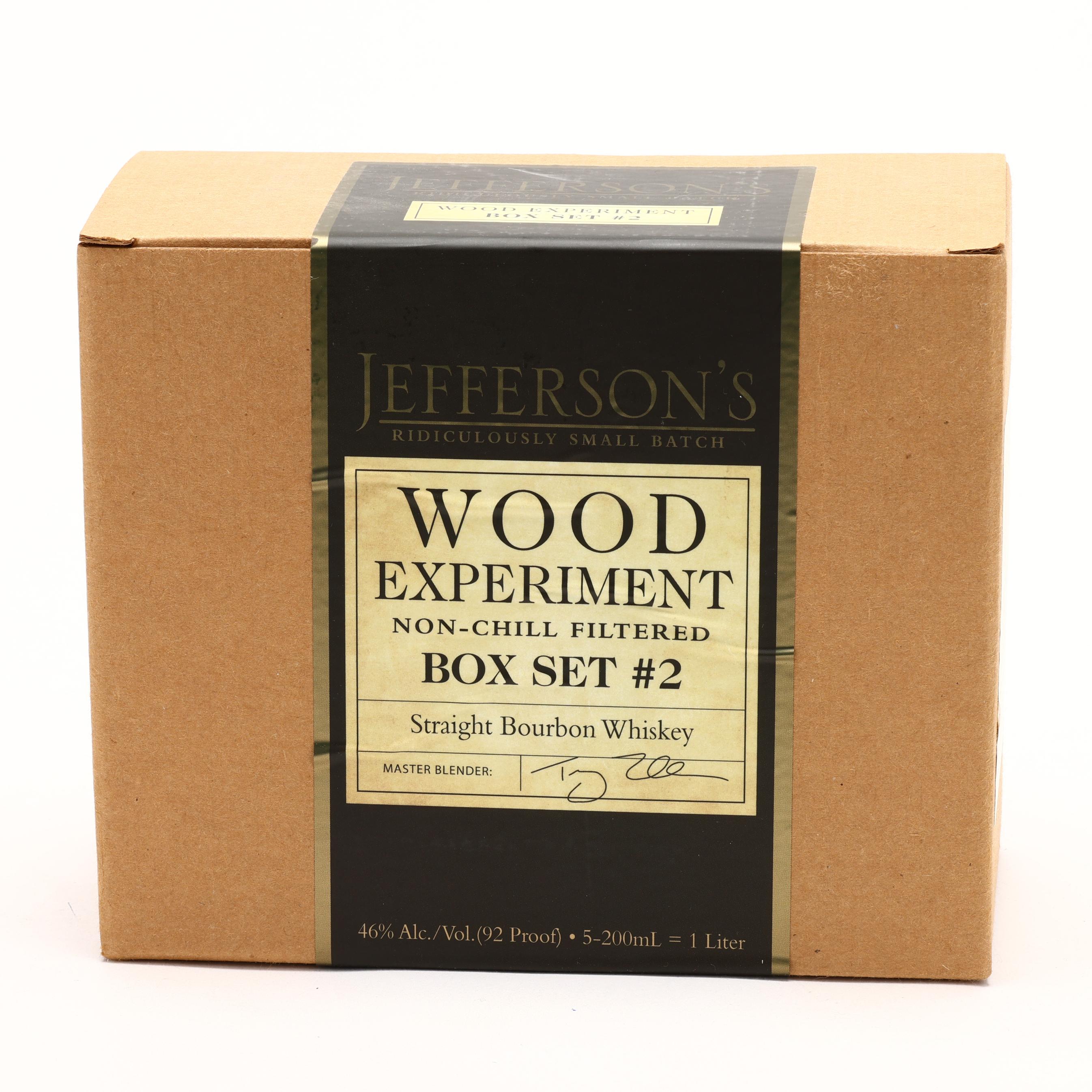 Jefferson's Wood Experiment Bourbon Whiskey Box Set #2 (5 200ml