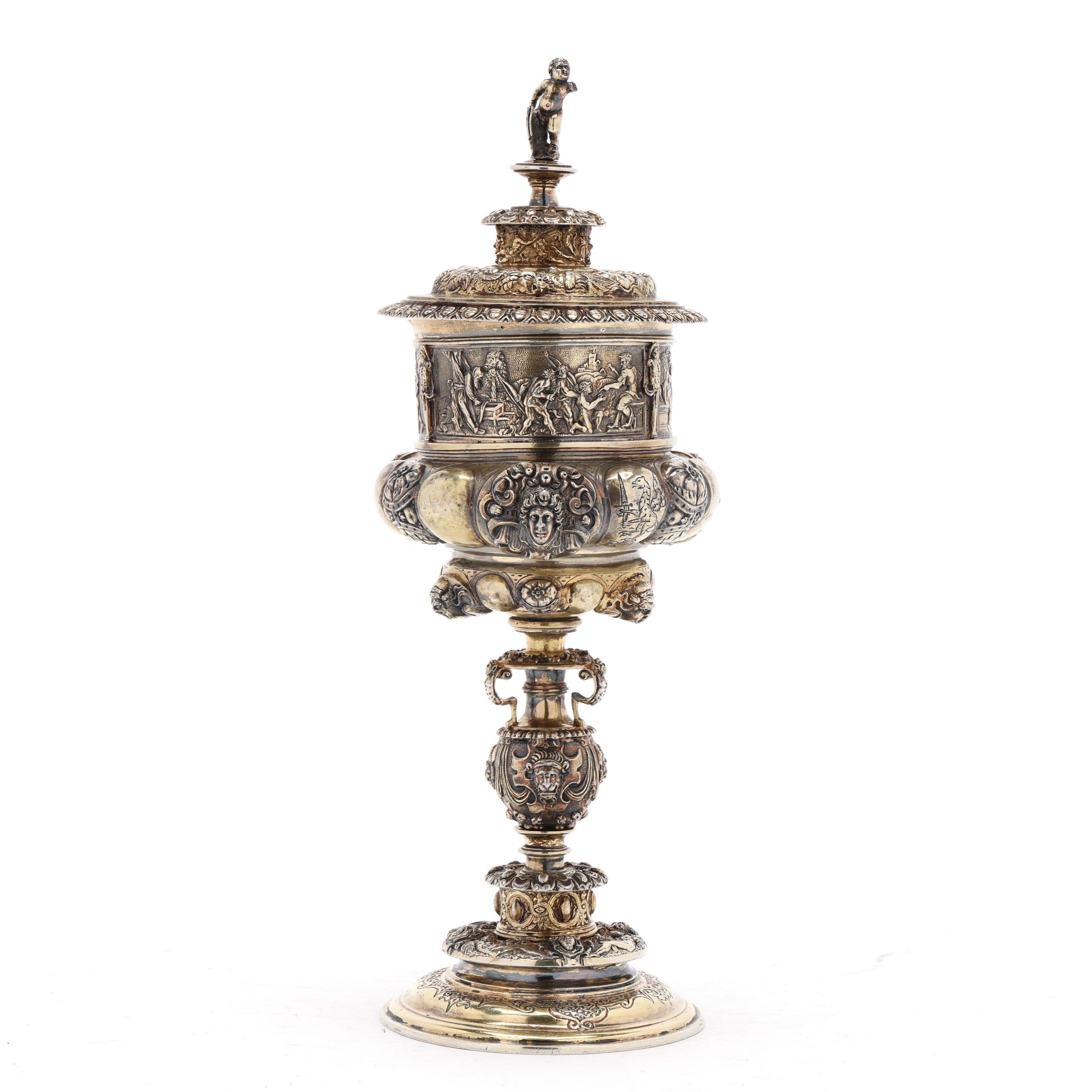 A German Silver-Gilt Standing Cup, Ex Collection of J. P. Morgan