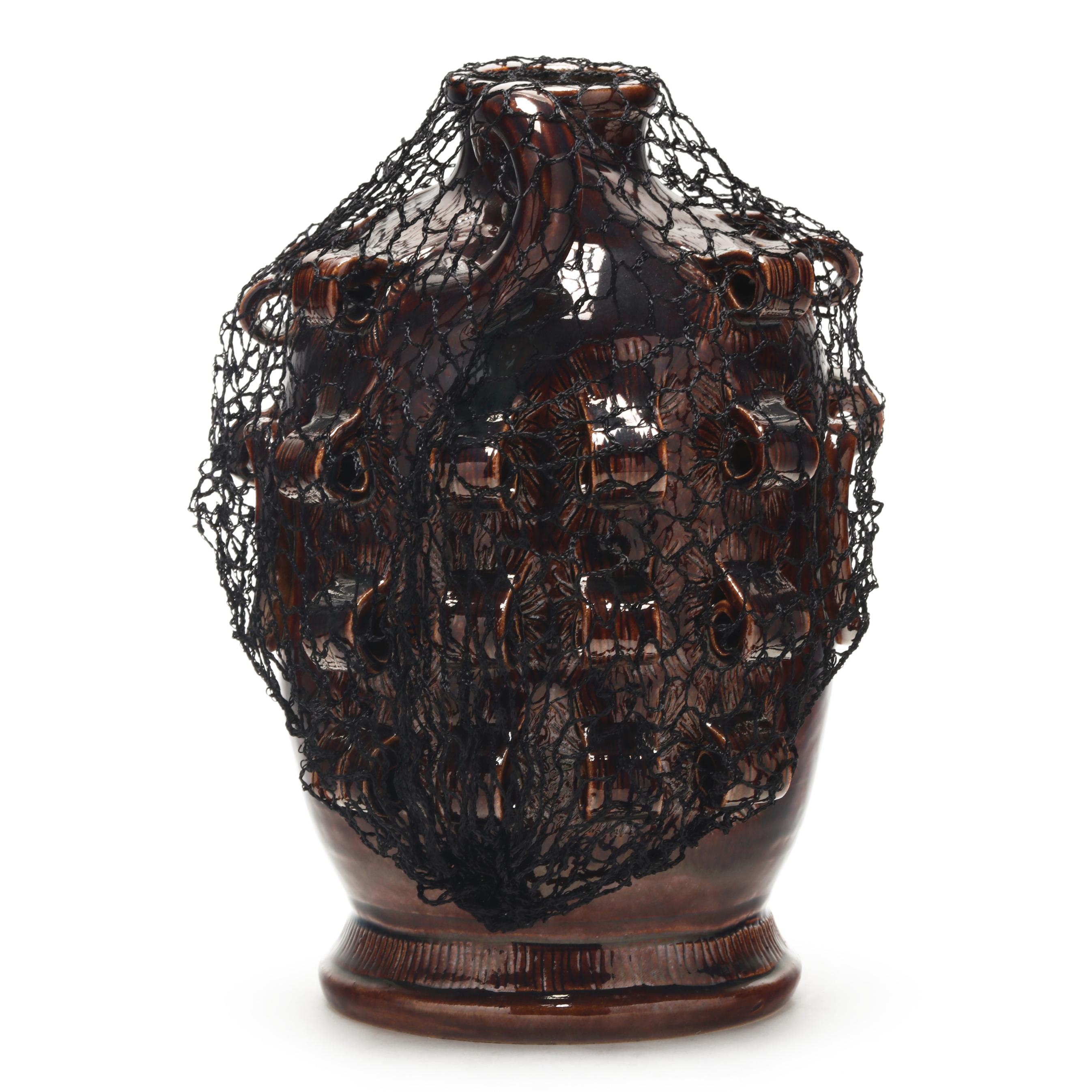 Winton & Rosa Eugene (SC, 20th century), Face Jug with Hairnet