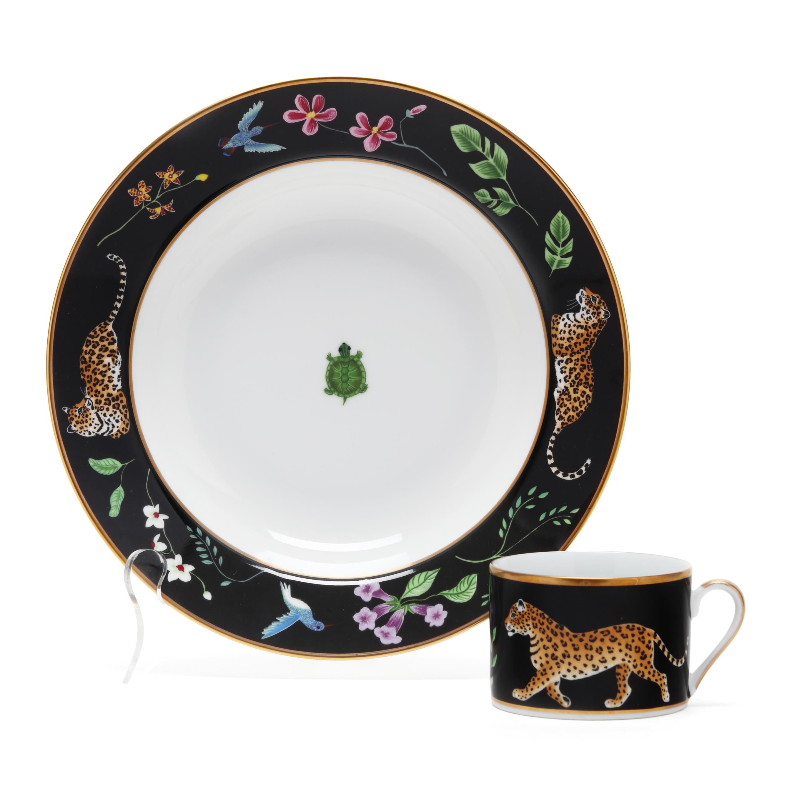 Lynn Chase, Eleven Jaguar Jungle Bowls and Cups (Lot 1034 - May