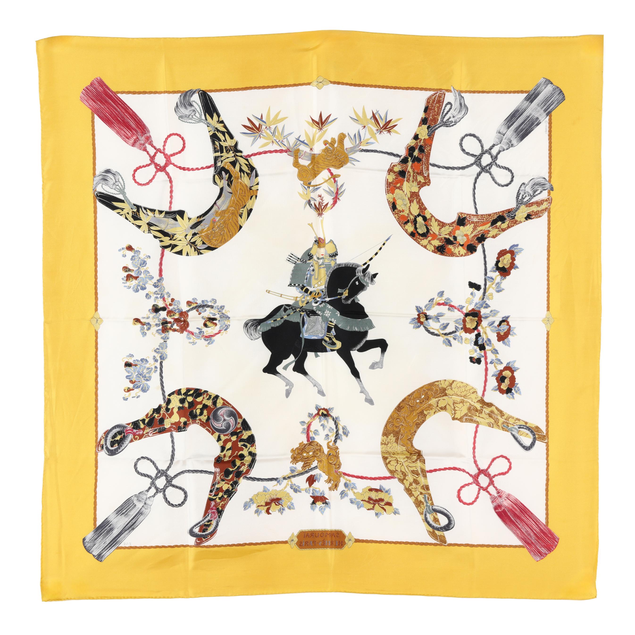 Silk Samourai Scarf, Hermès (Lot 8302 - Estate Jewelry & Luxury