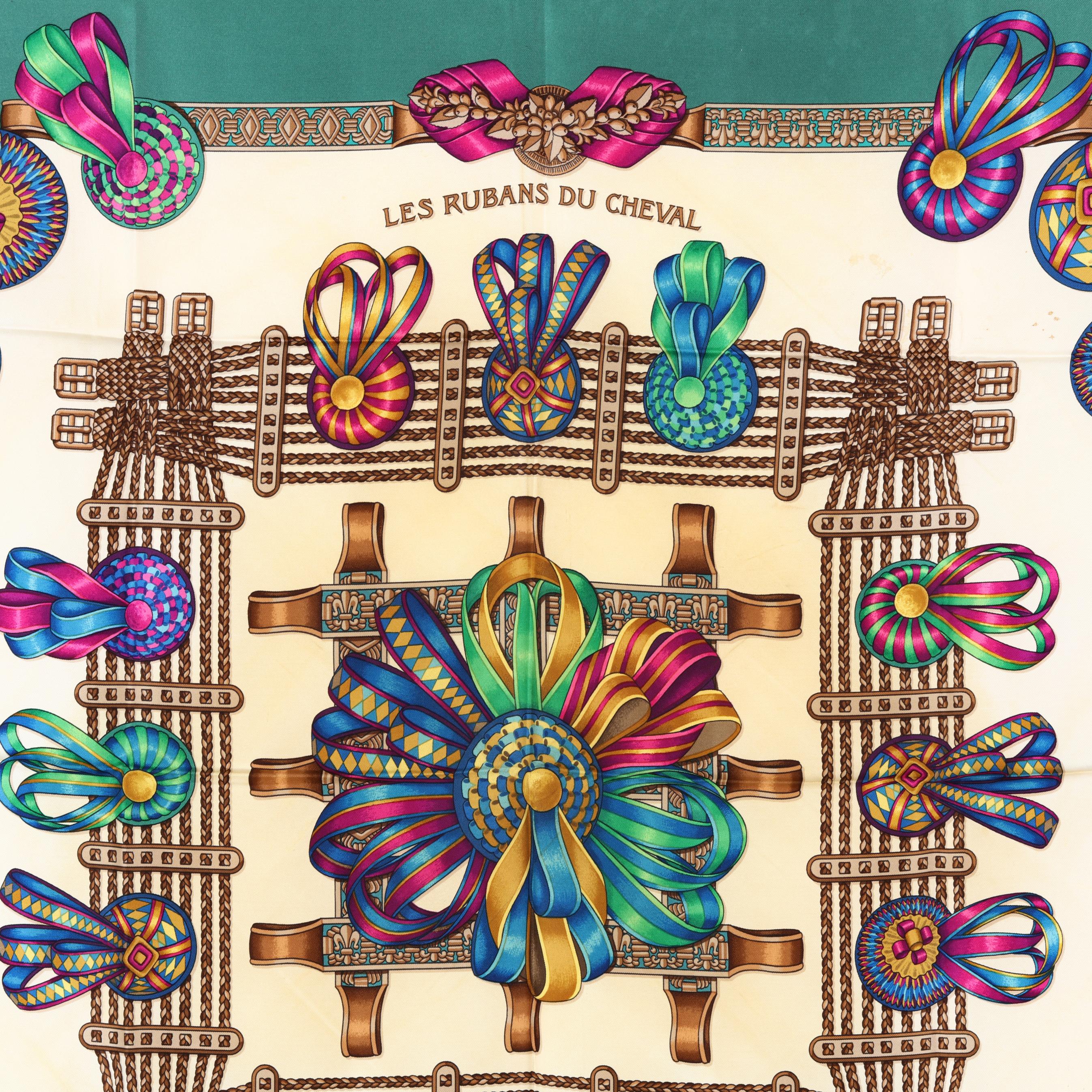 Silk Les Rubans du Cheval Scarf, Hermès (Lot 3355 - Estate Jewelry