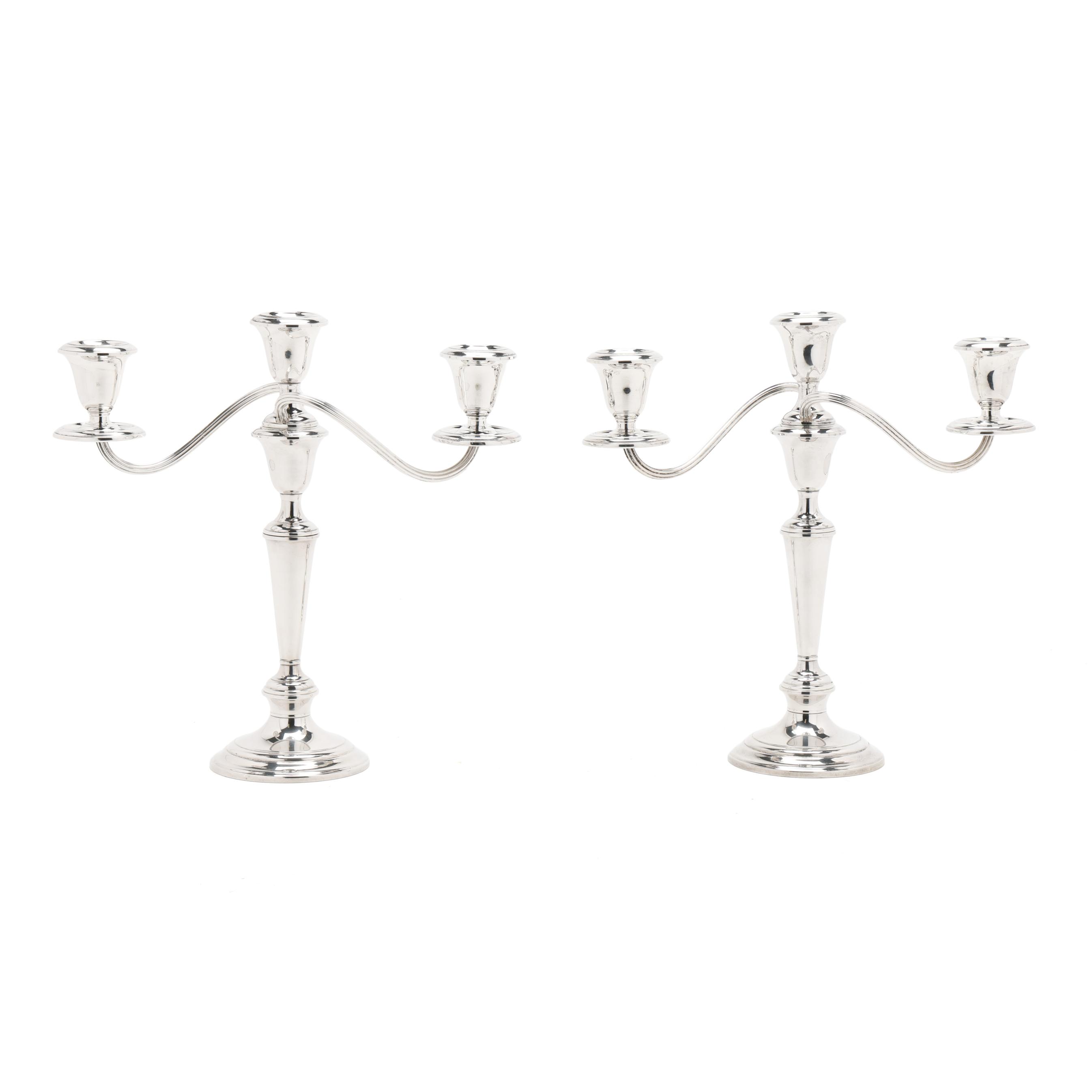 Pair of Gorham Sterling Silver Candelabra (Lot 3238 - Fine Silver