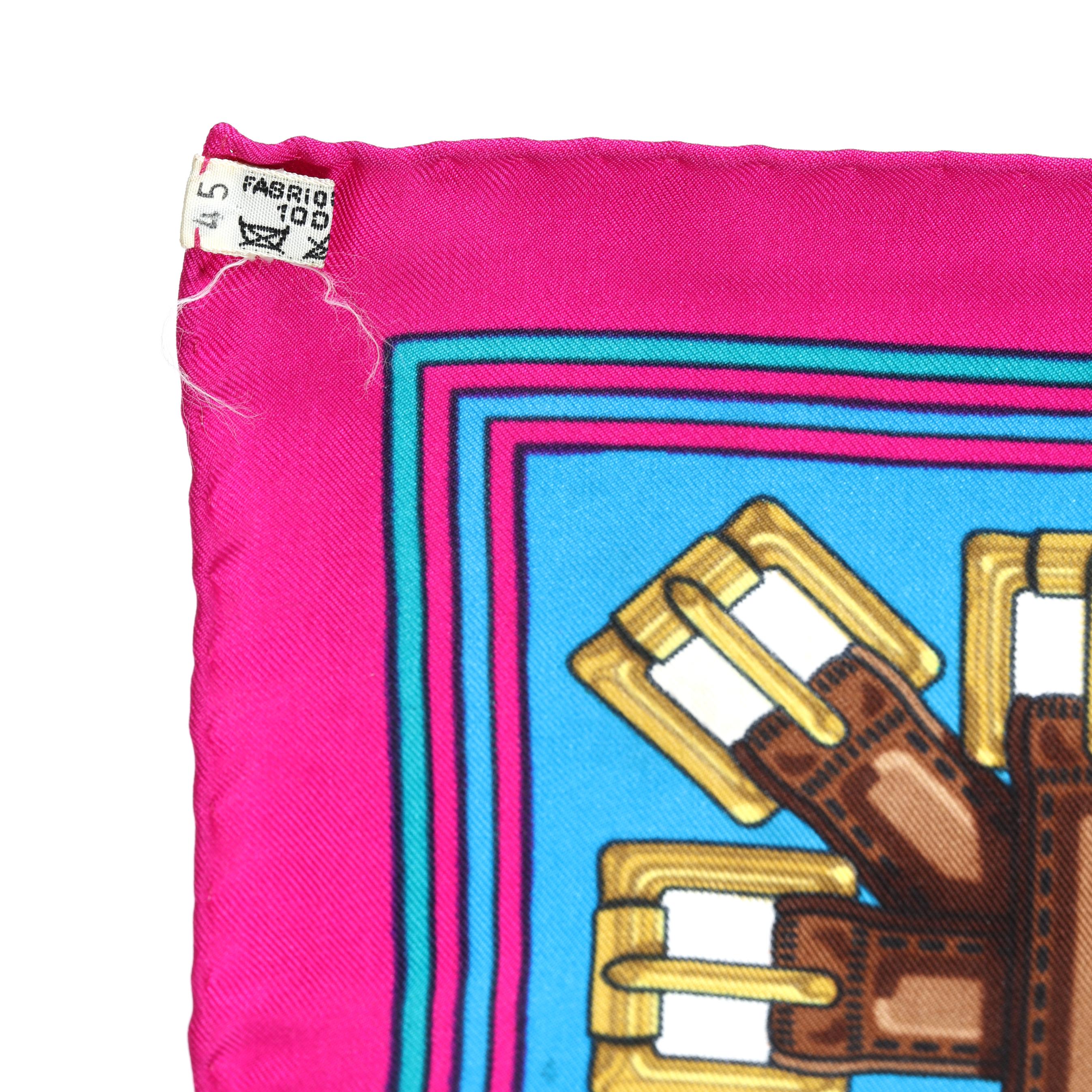 Silk Les Sangles Scarf, Hermès (Lot 1338 - Estate Jewelry & Luxury