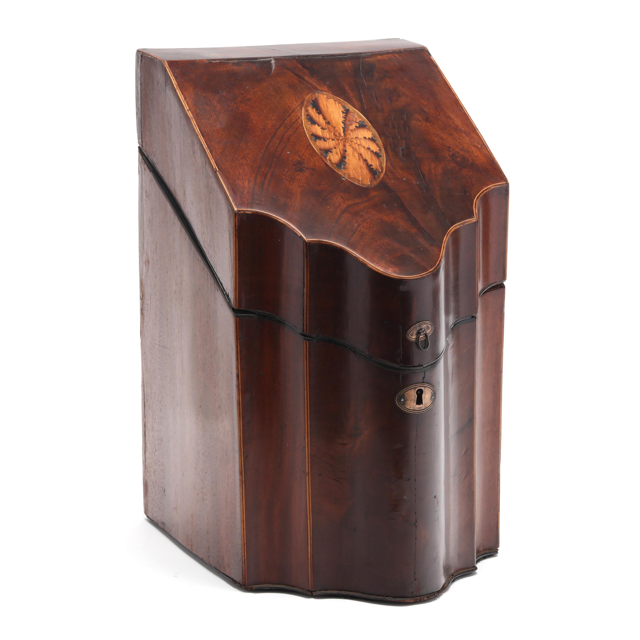 George III Inlaid Mahogany Knife Box (Lot 4275 - Memorial Holiday