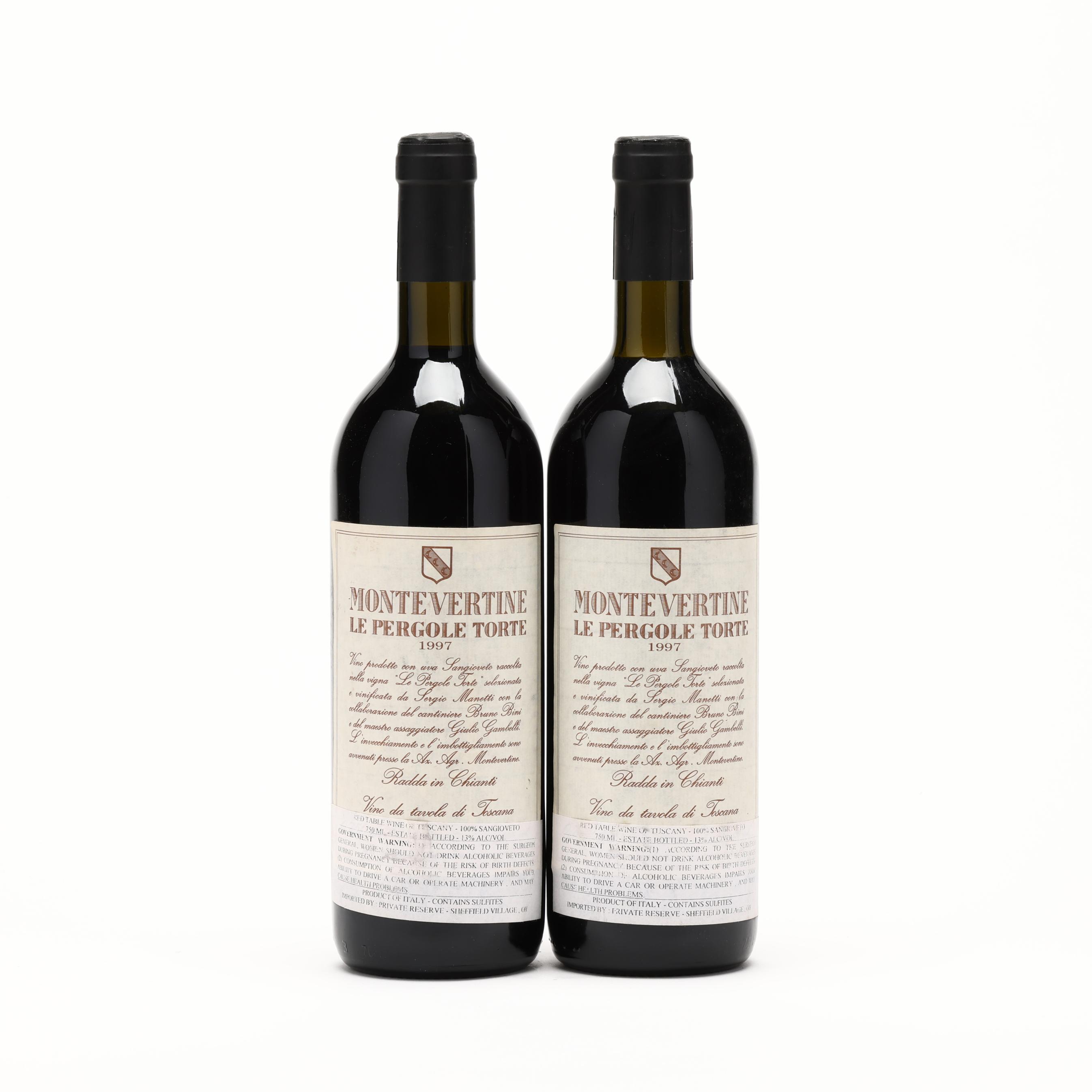 Montevertine 1997 Le Pergole Torte (2 BT) (Lot 4162 - Fine Wine