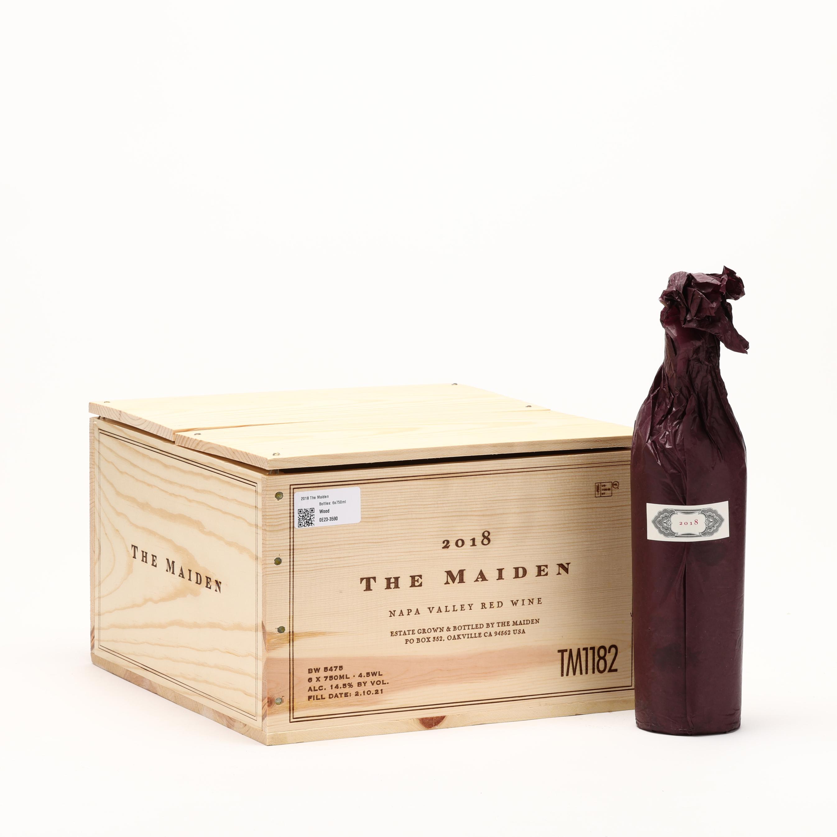 The Maiden (Harlan Estate) 2018 Red, Napa Valley (6 BT) (Lot 4327