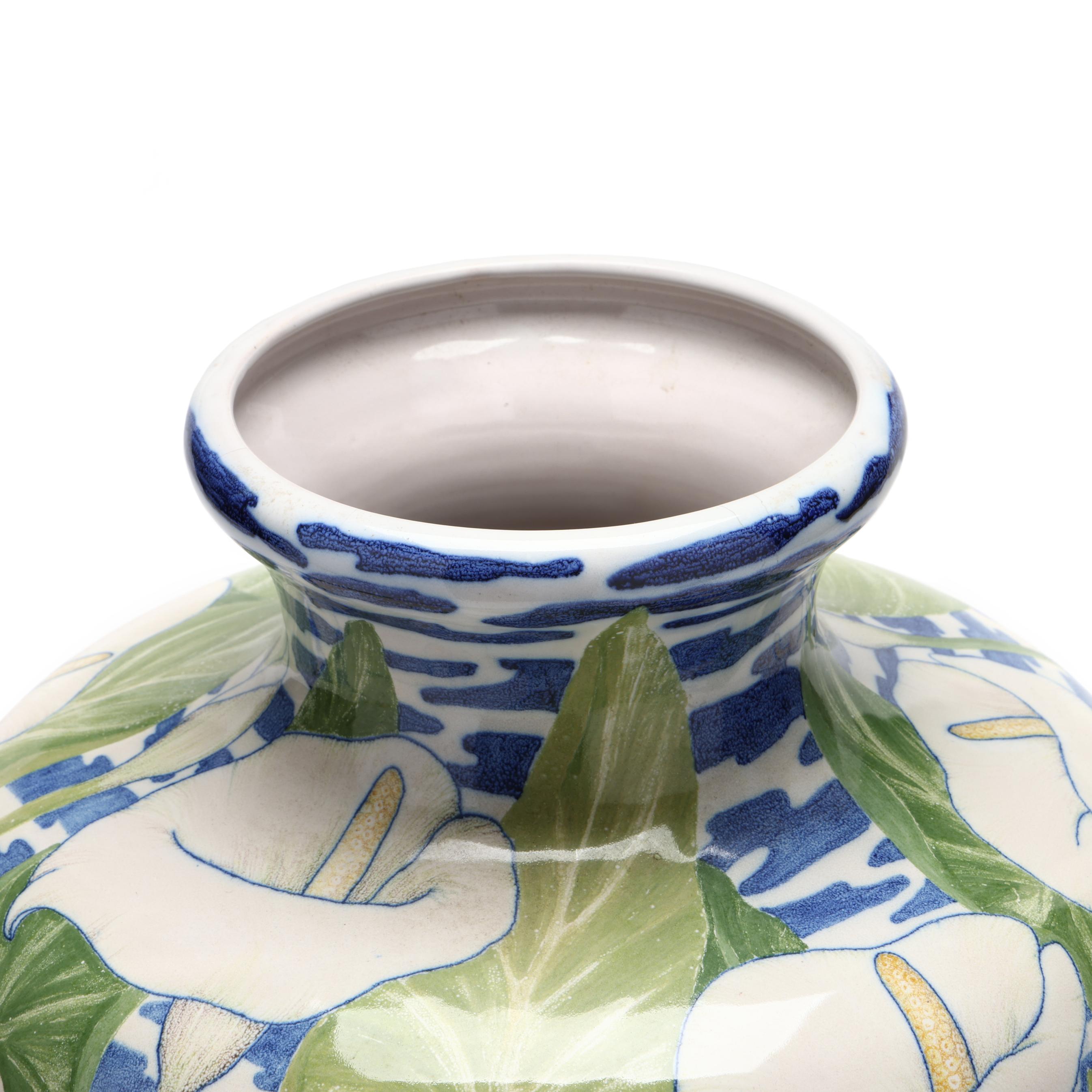 Galileo Chini (Italian, 1873-1956), Rare Large Calla Lily Vase