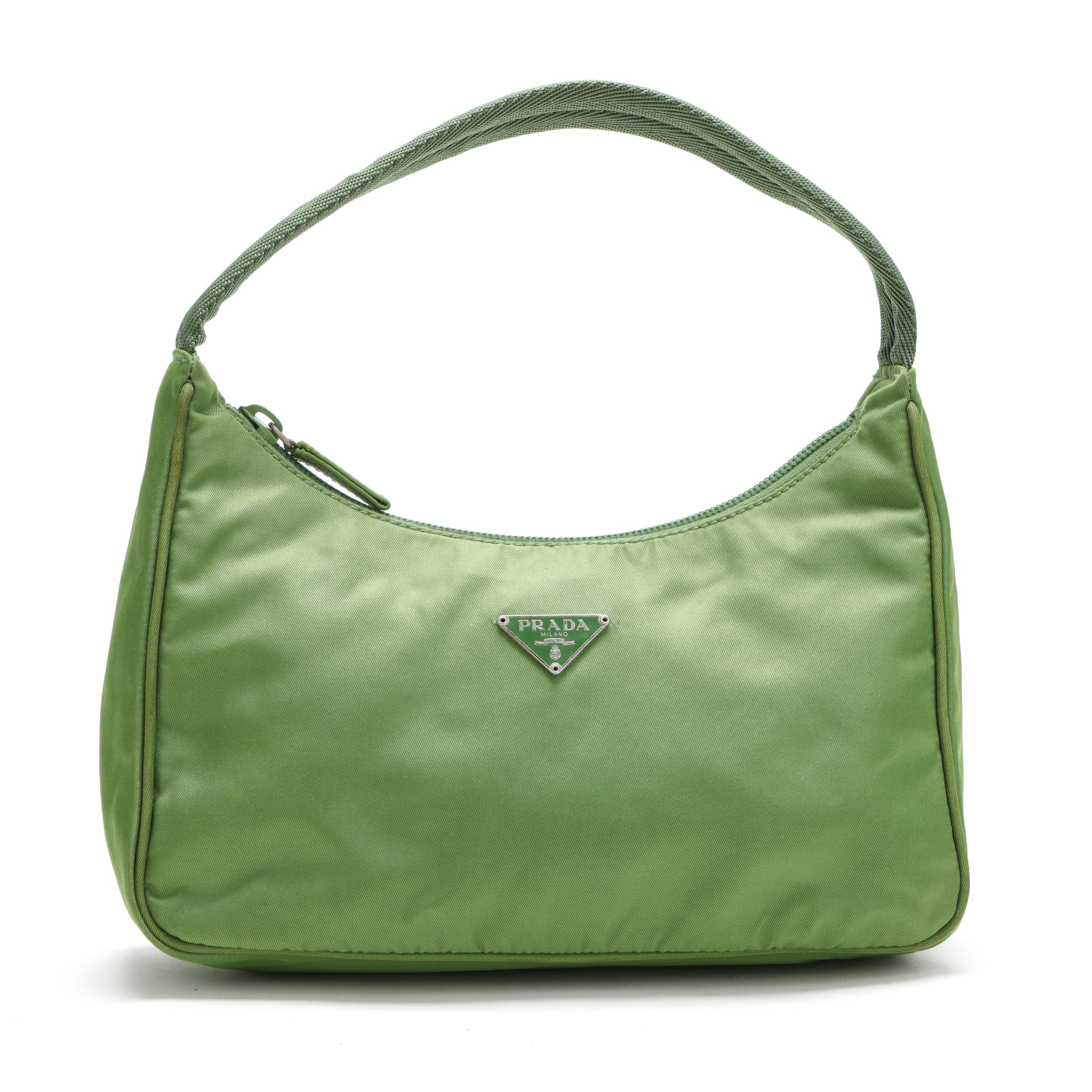 Green Nylon Shoulder Bag, Prada (Lot 3339 - Estate Jewelry