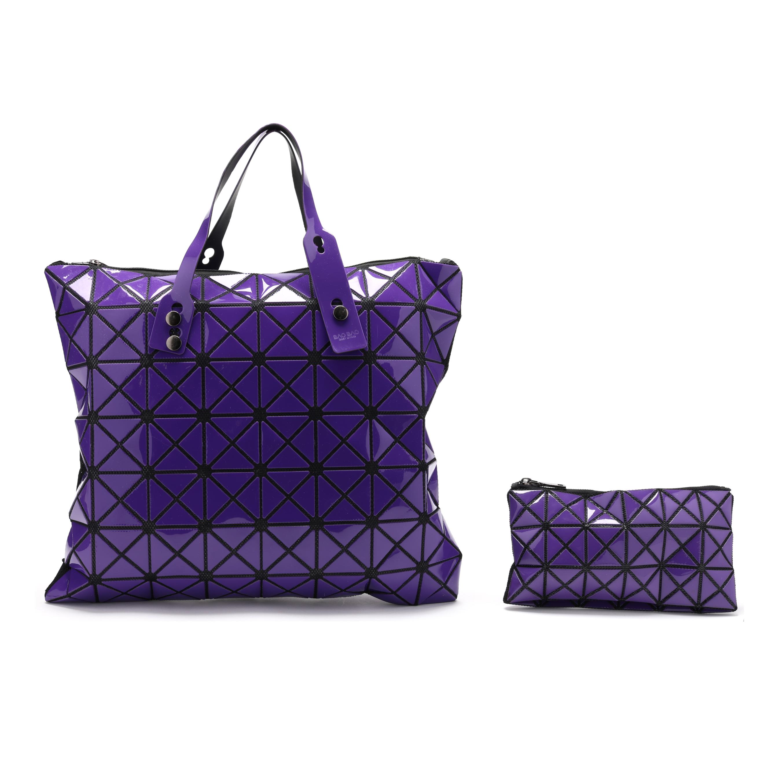 BAO BAO ISSEY MIYAKE トートバッグ パープル Purple Lucent Tote Bag, Bao Bao Issey Miyake (Lot 8265 - Estate