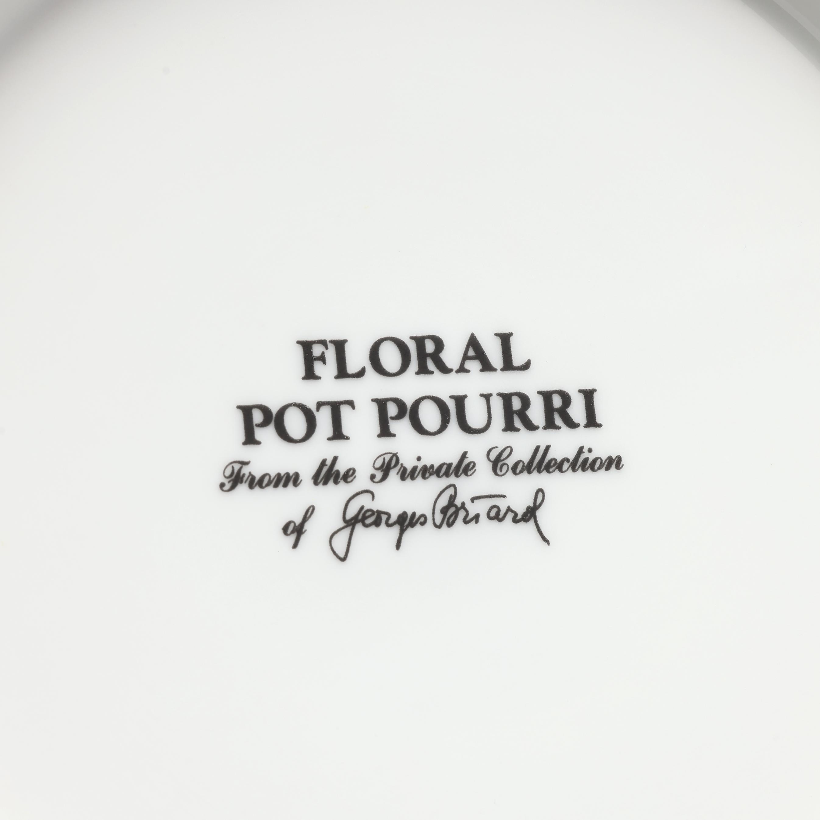 Georges Briard, Floral Pot Pourri Tableware Service for Twelve