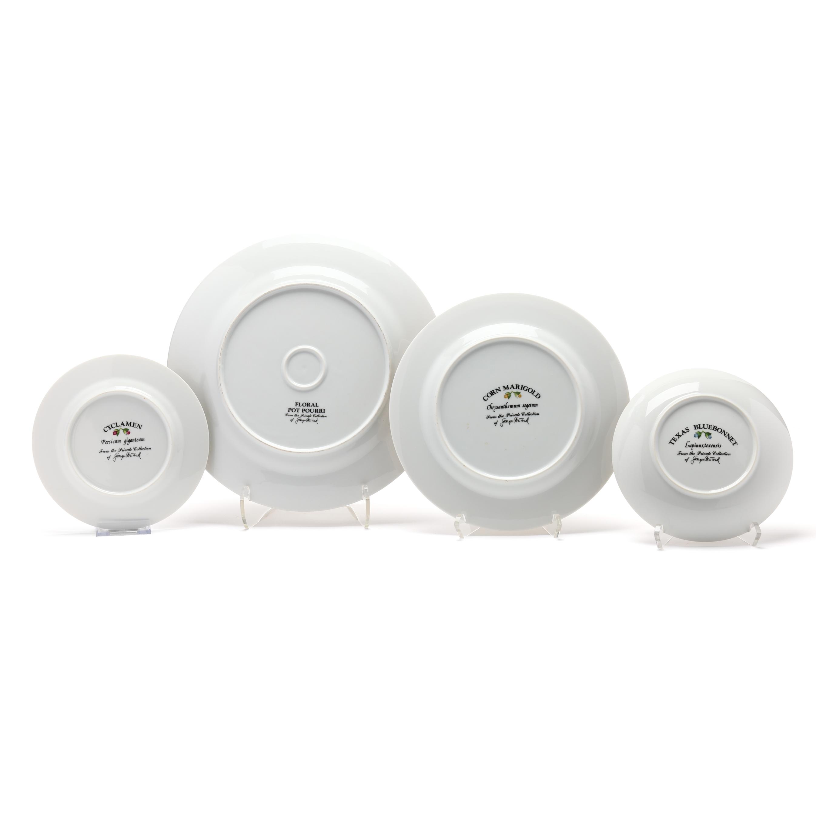 Georges Briard, Floral Pot Pourri Tableware Service for Twelve