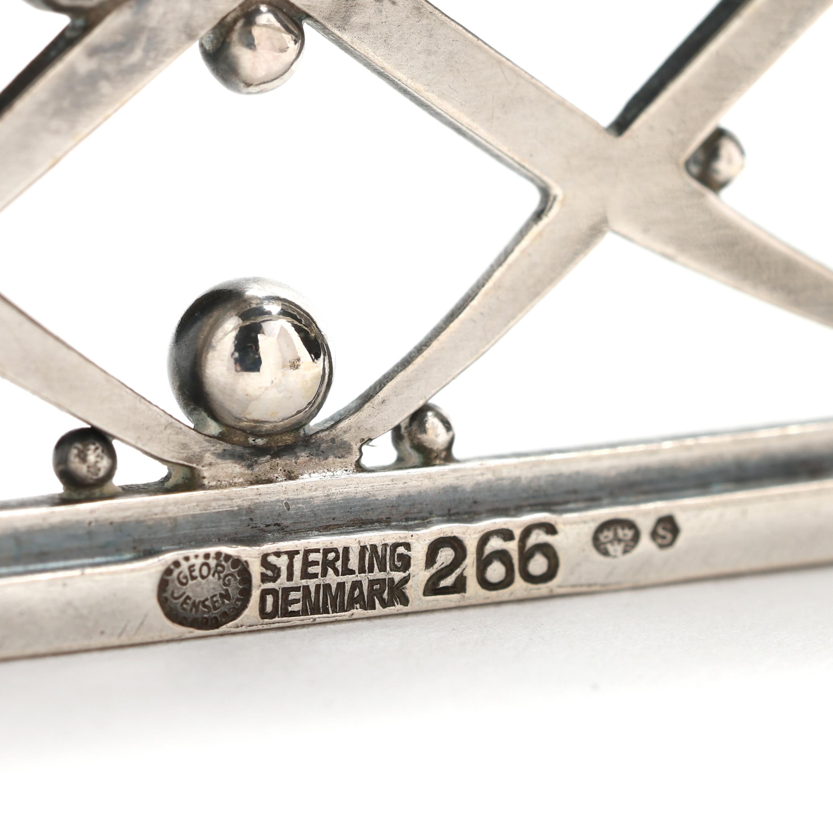 Silver Bracelet and Brooch, Georg Jensen (Lot 8201 - Estate