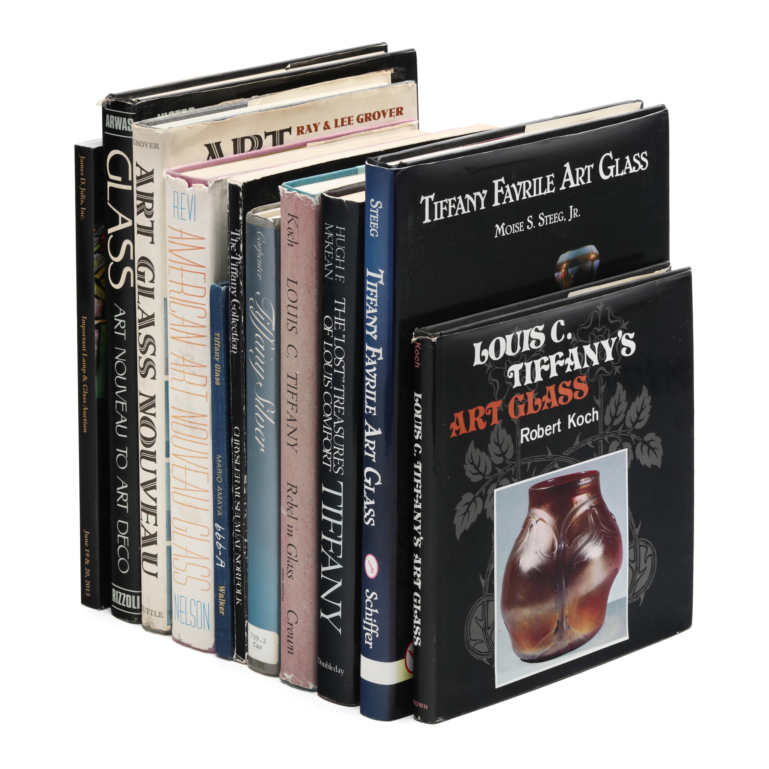 A Group of Reference Books and Catalogues on Tiffany and Art
