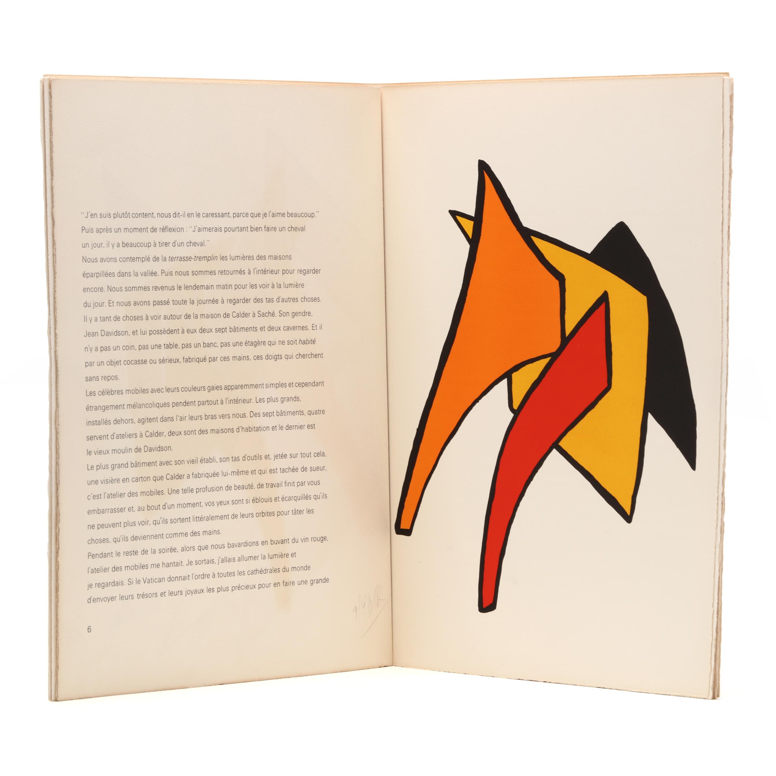 Limited Deluxe Edition of Derriere le Miroir: Calder Stabiles