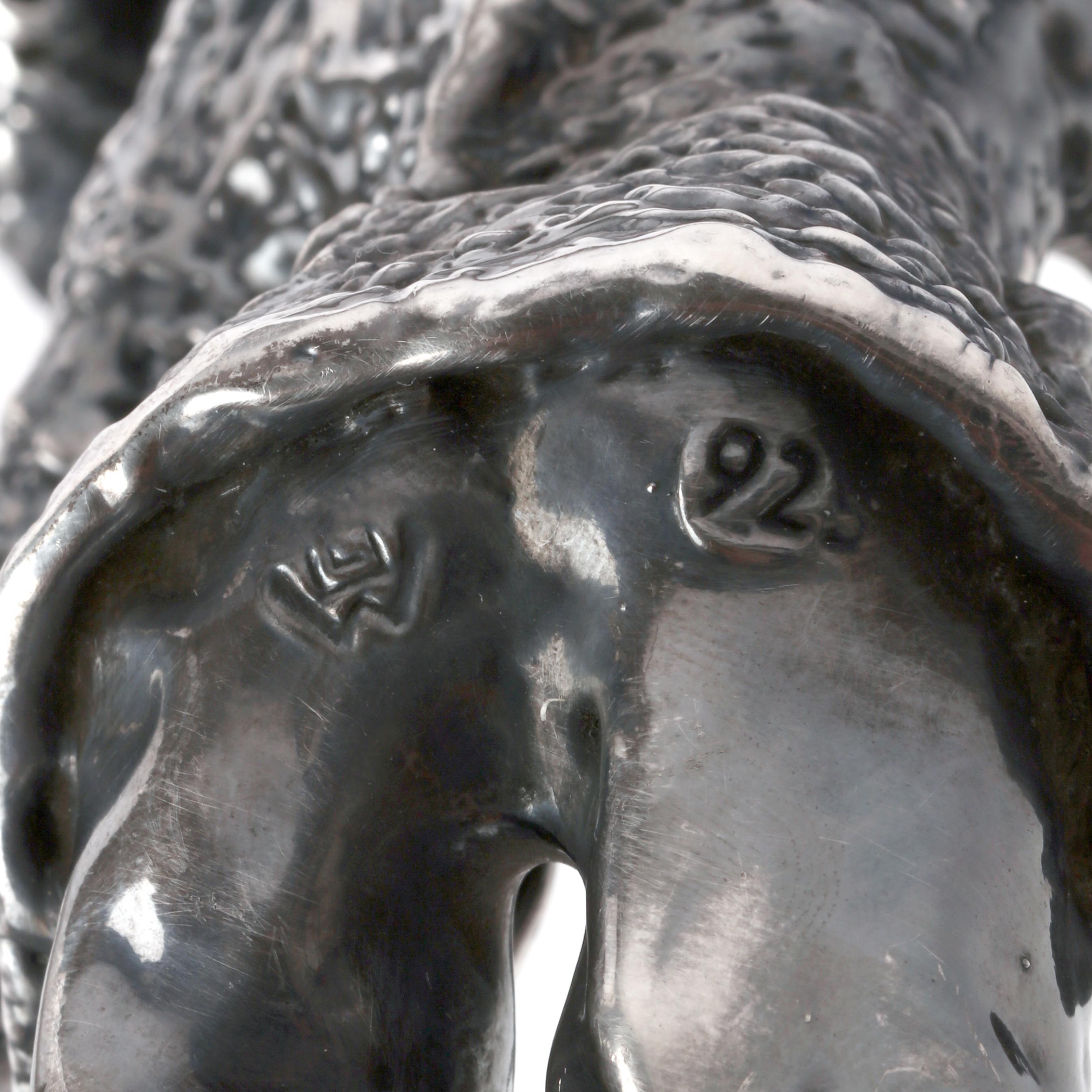 Two Israeli Silver Figures, Marks of Jay Avishay and Frank Meisler