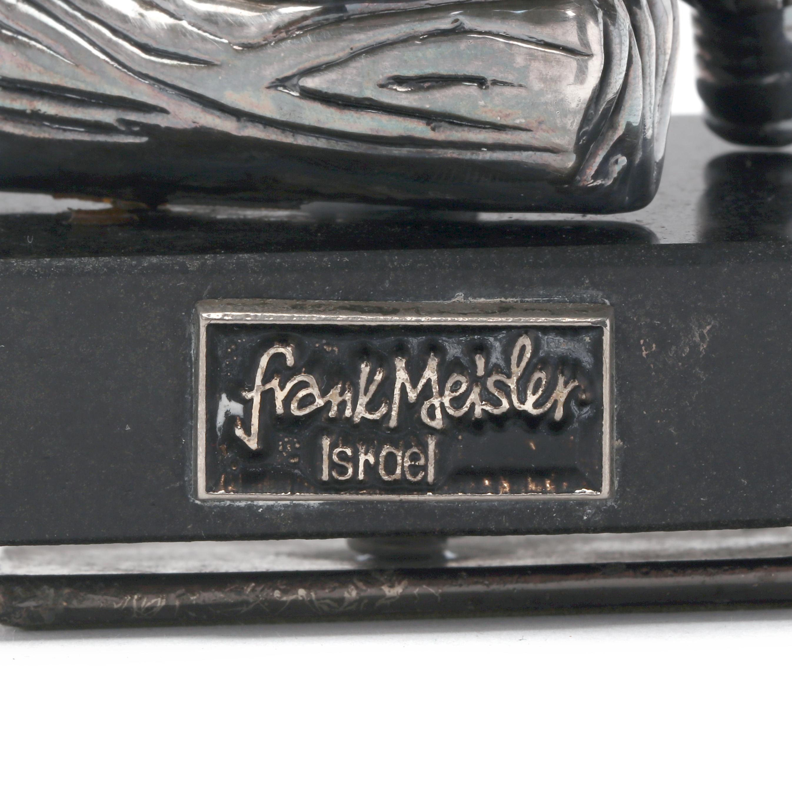 Two Israeli Silver Figures, Marks of Jay Avishay and Frank Meisler