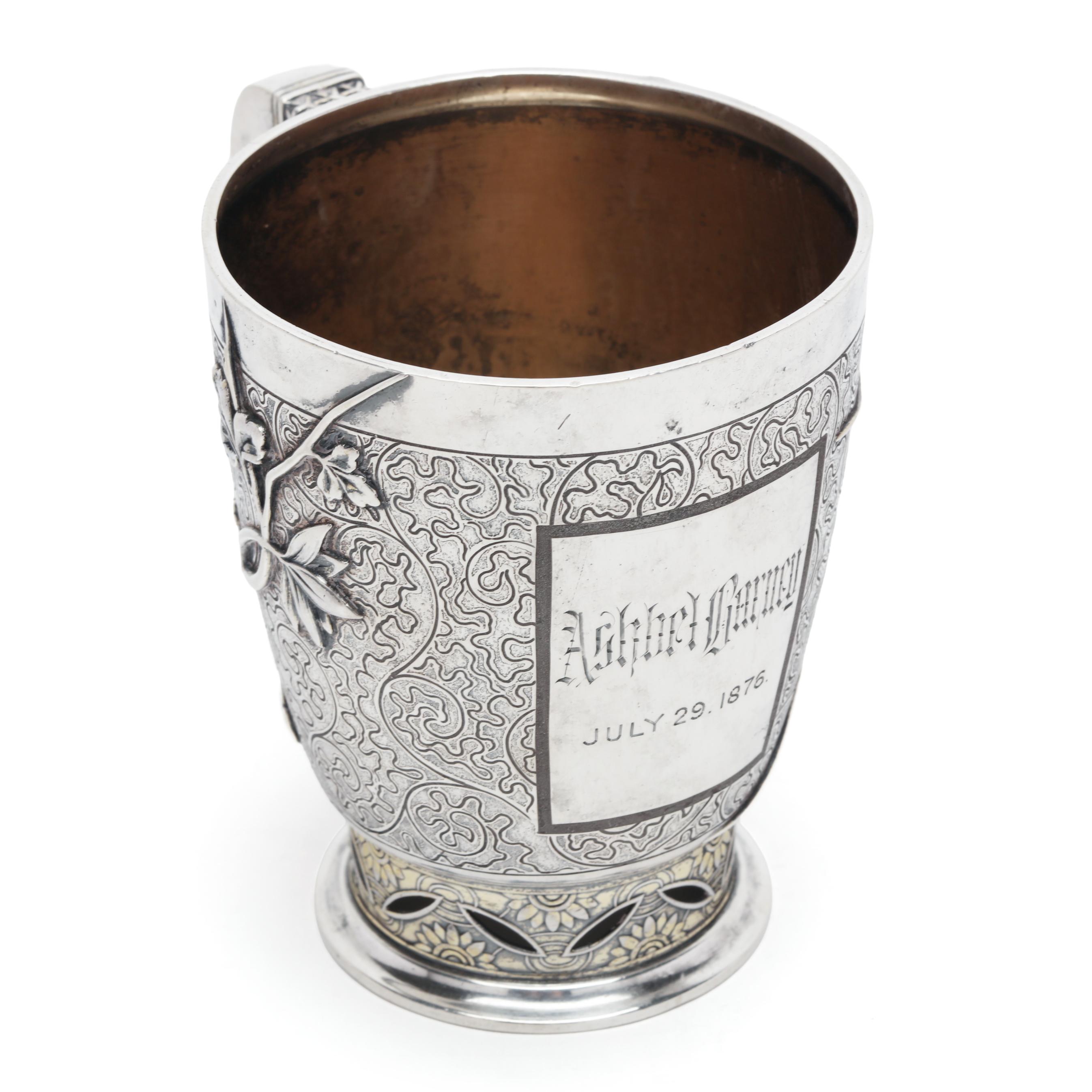 Tiffany & Co. Aesthetic Period Sterling Silver Mug (Lot 9067