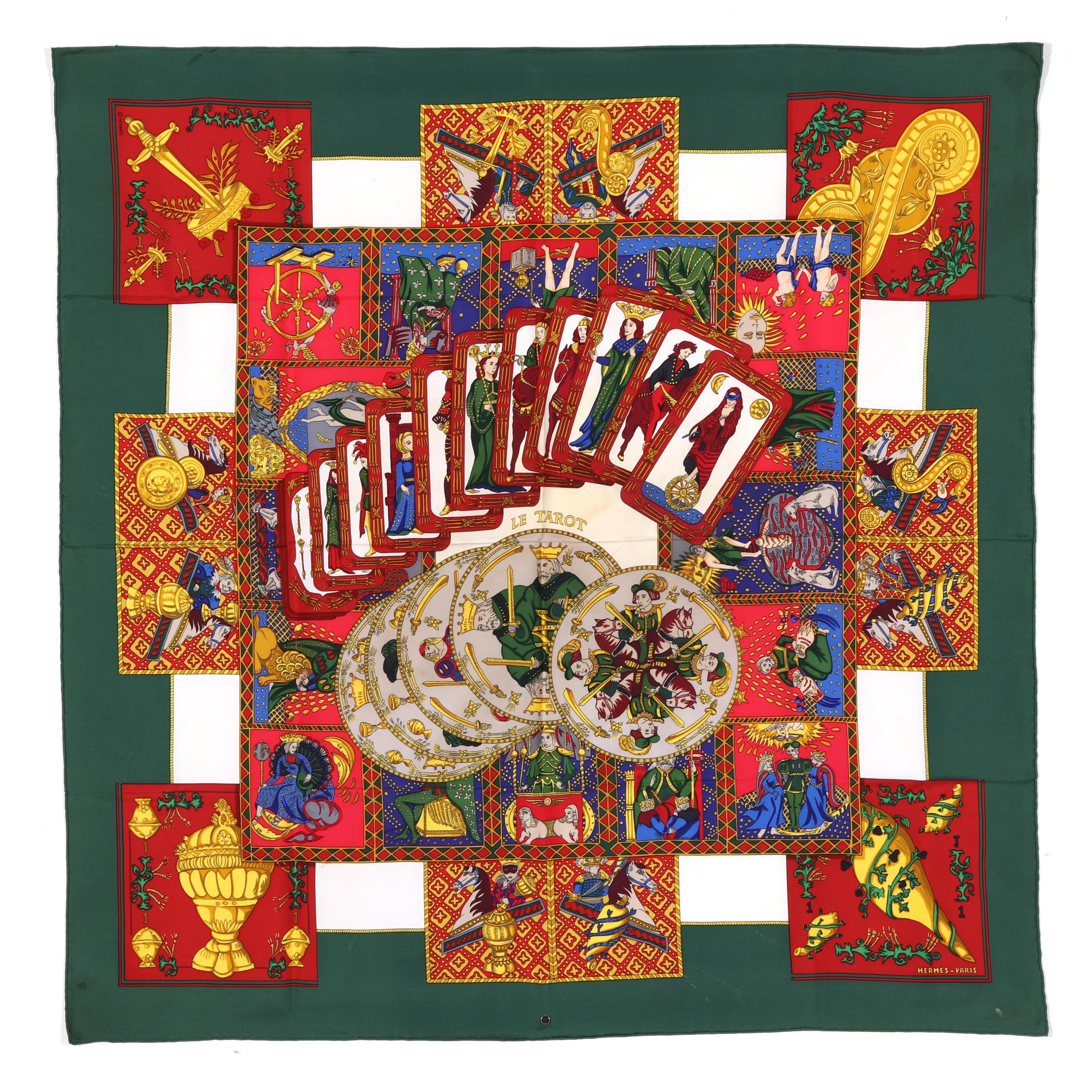 Silk Le Tarot Scarf, Hermès (Lot 9308 - Estate Jewelry & Luxury