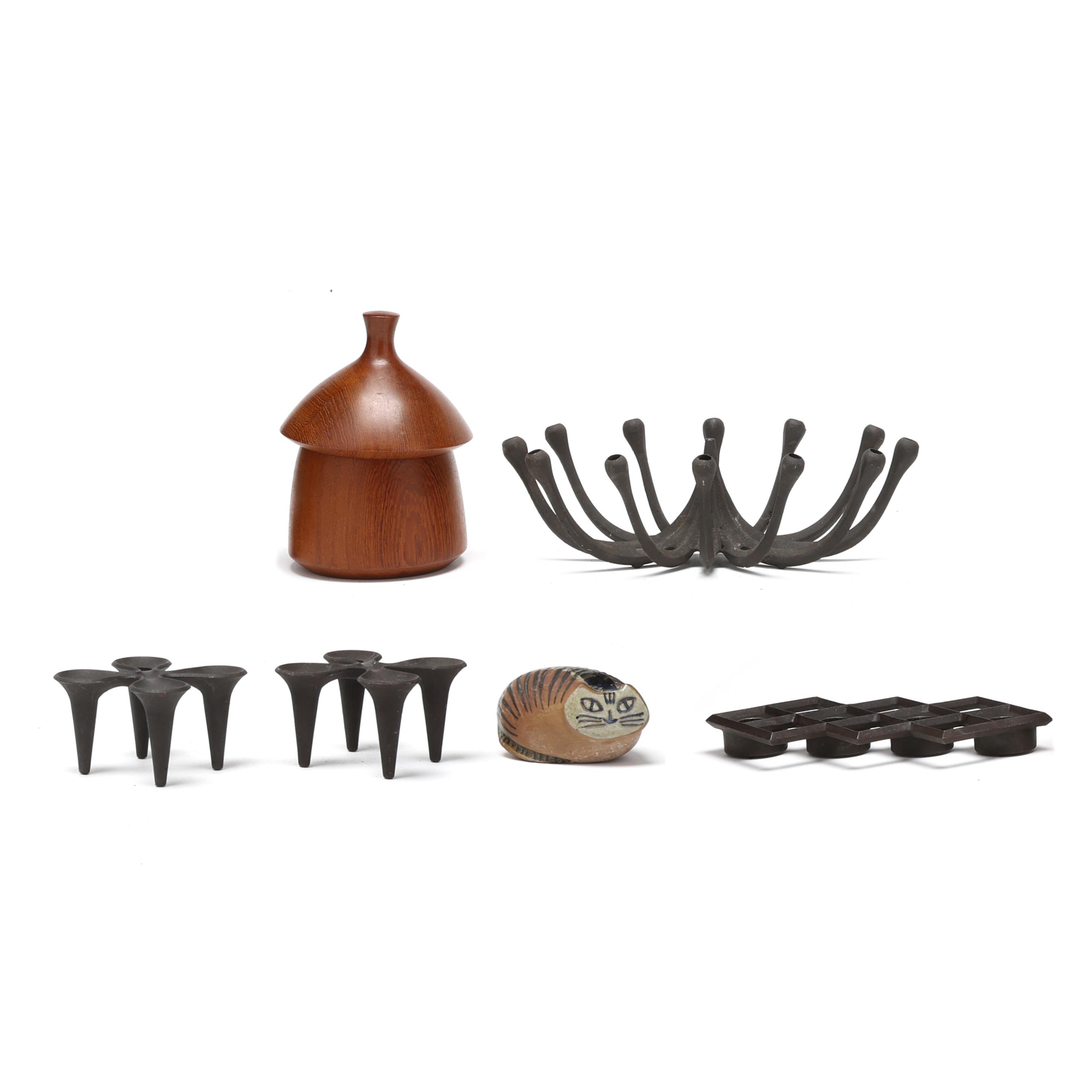A Collection of Six Mid-Century Danish Table Accessories (Lot 7570