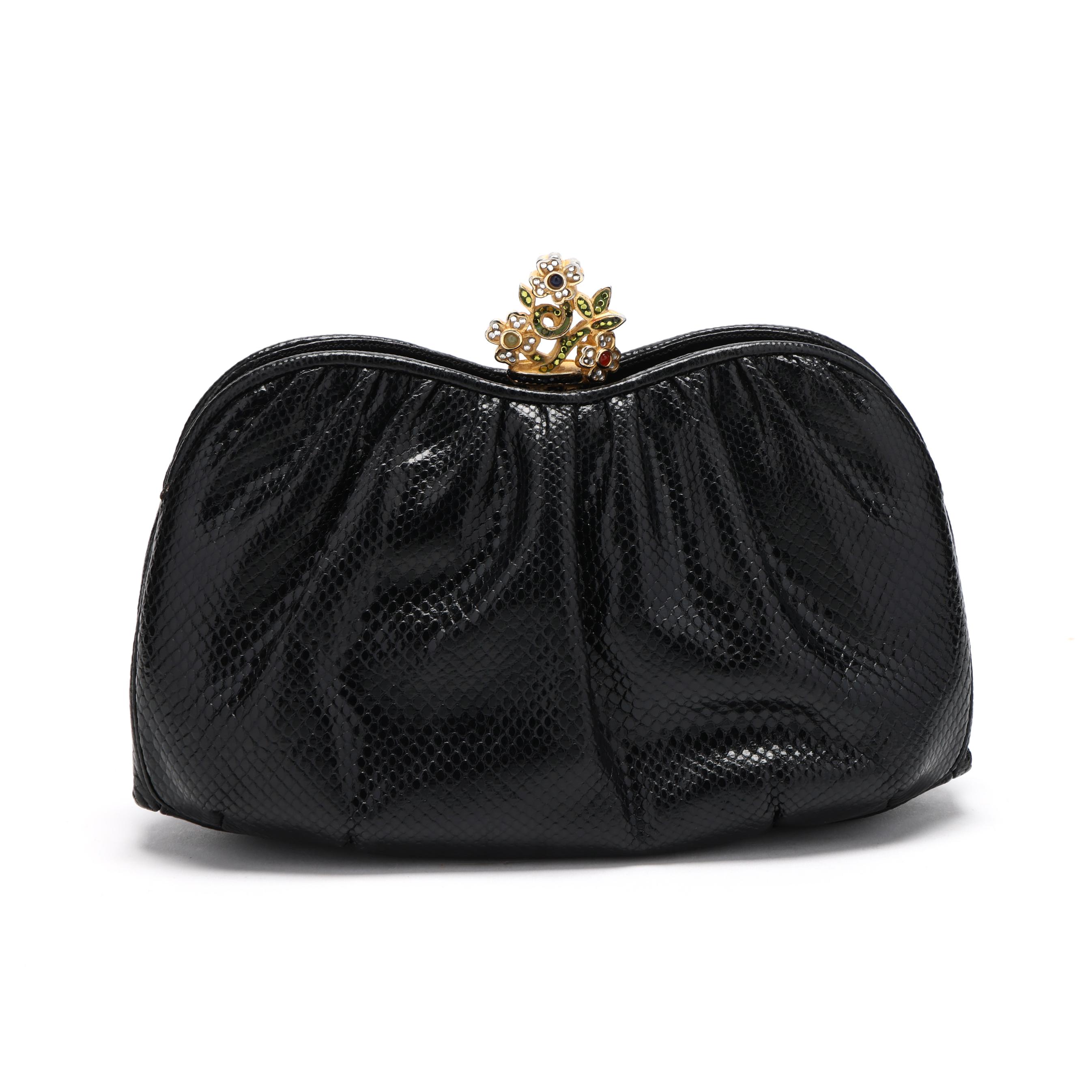 Black Snakeskin Evening Bag, Judith Leiber (Lot 1284 - Estate