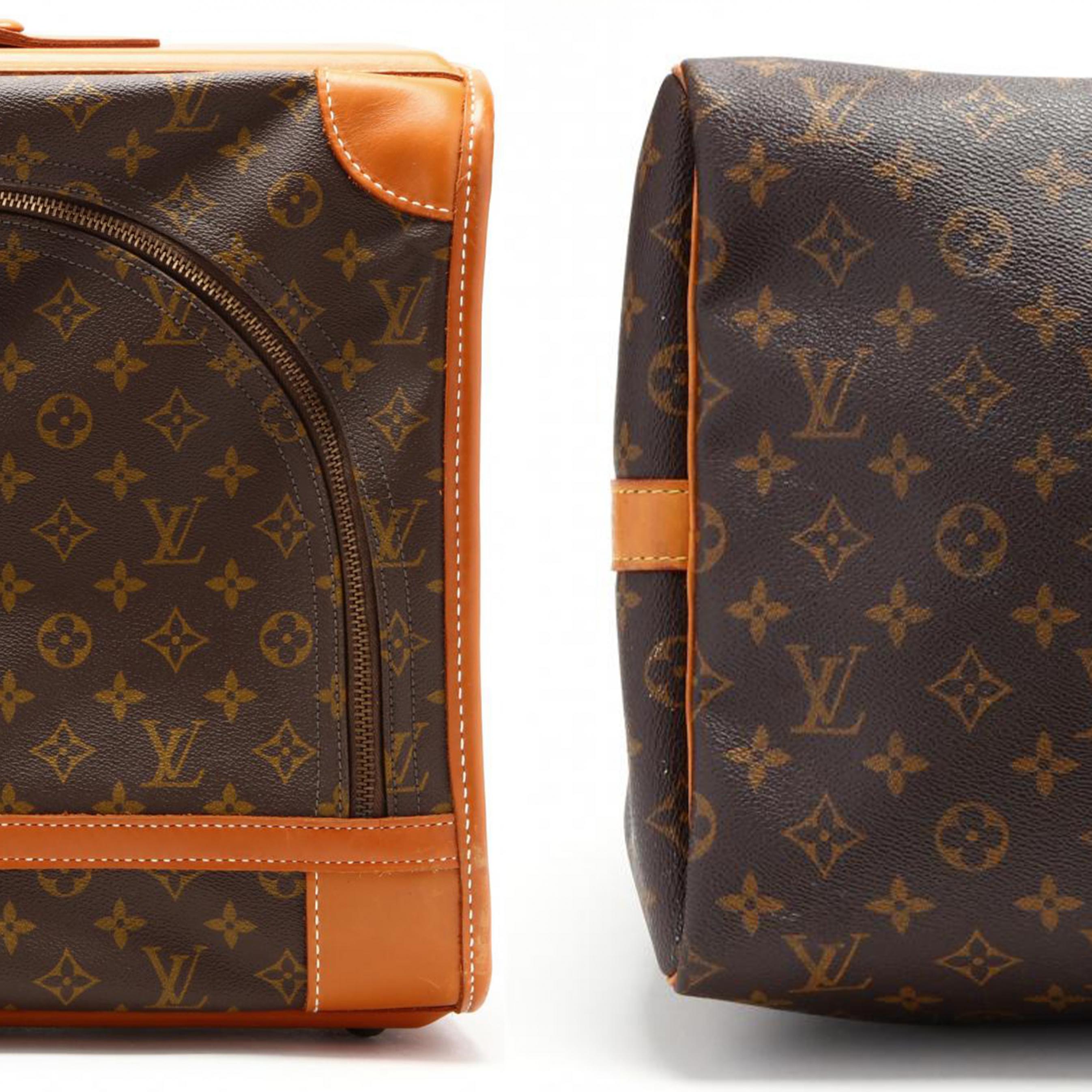 Vintage suitcase in monogram canvas by Louis Vuitton, France 1970