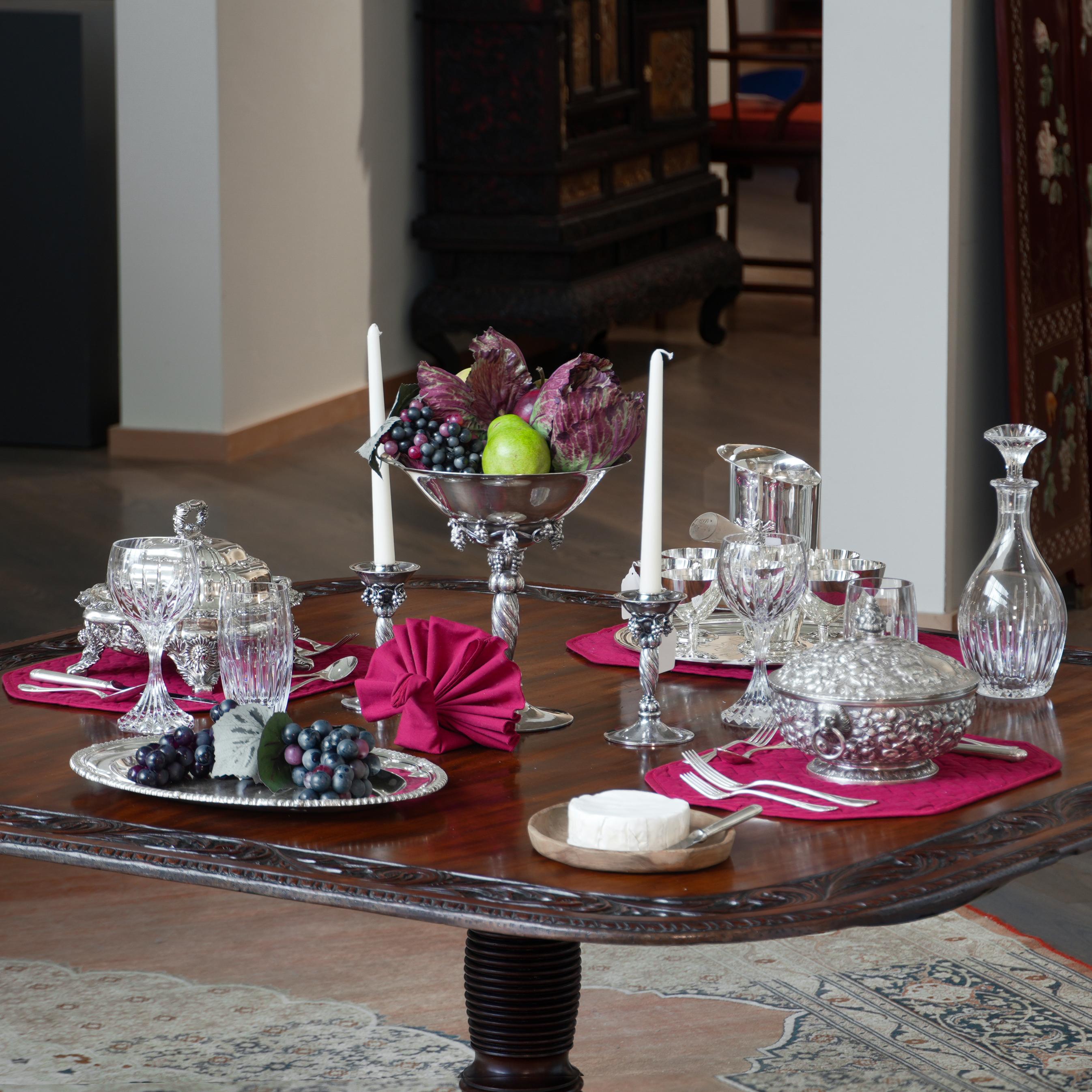 The Holiday Table Set in Fine Silver