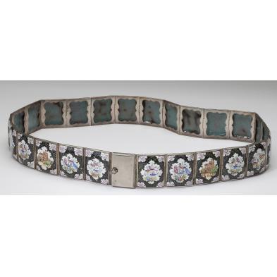 turkish-silver-and-porcelain-lady-s-belt