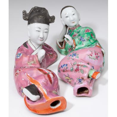 pair-of-chinese-famille-rose-recumbent-figures