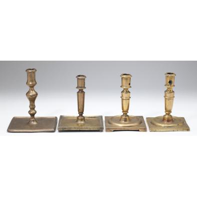 four-18th-century-spanish-brass-candlesticks