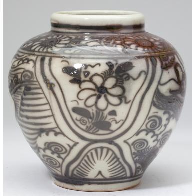 chinese-jar-with-brown-glaze